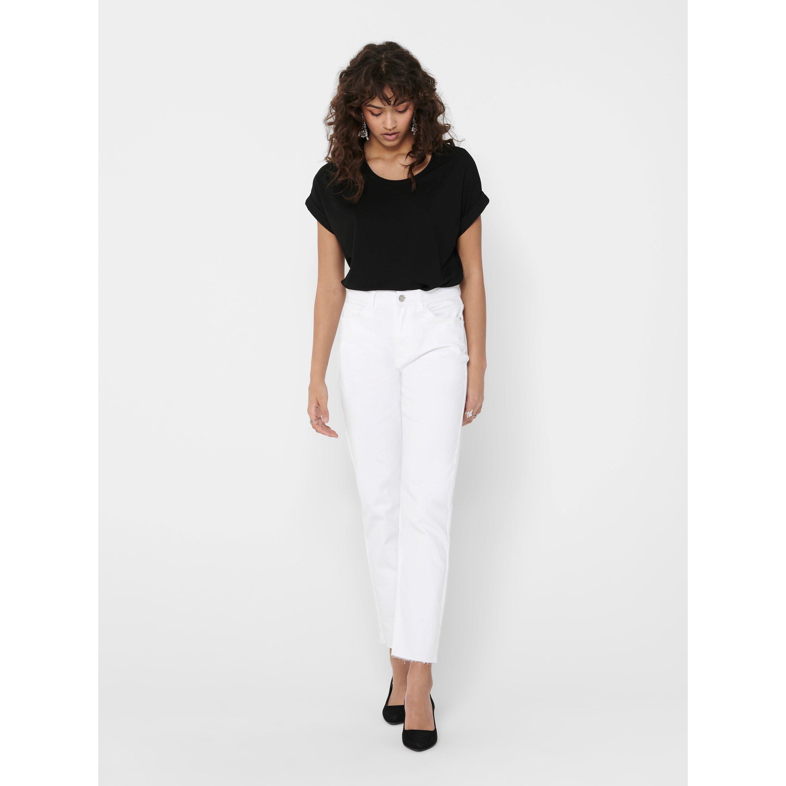 Nero - Only - Regular Fit O-Neck T-Shirt - 3