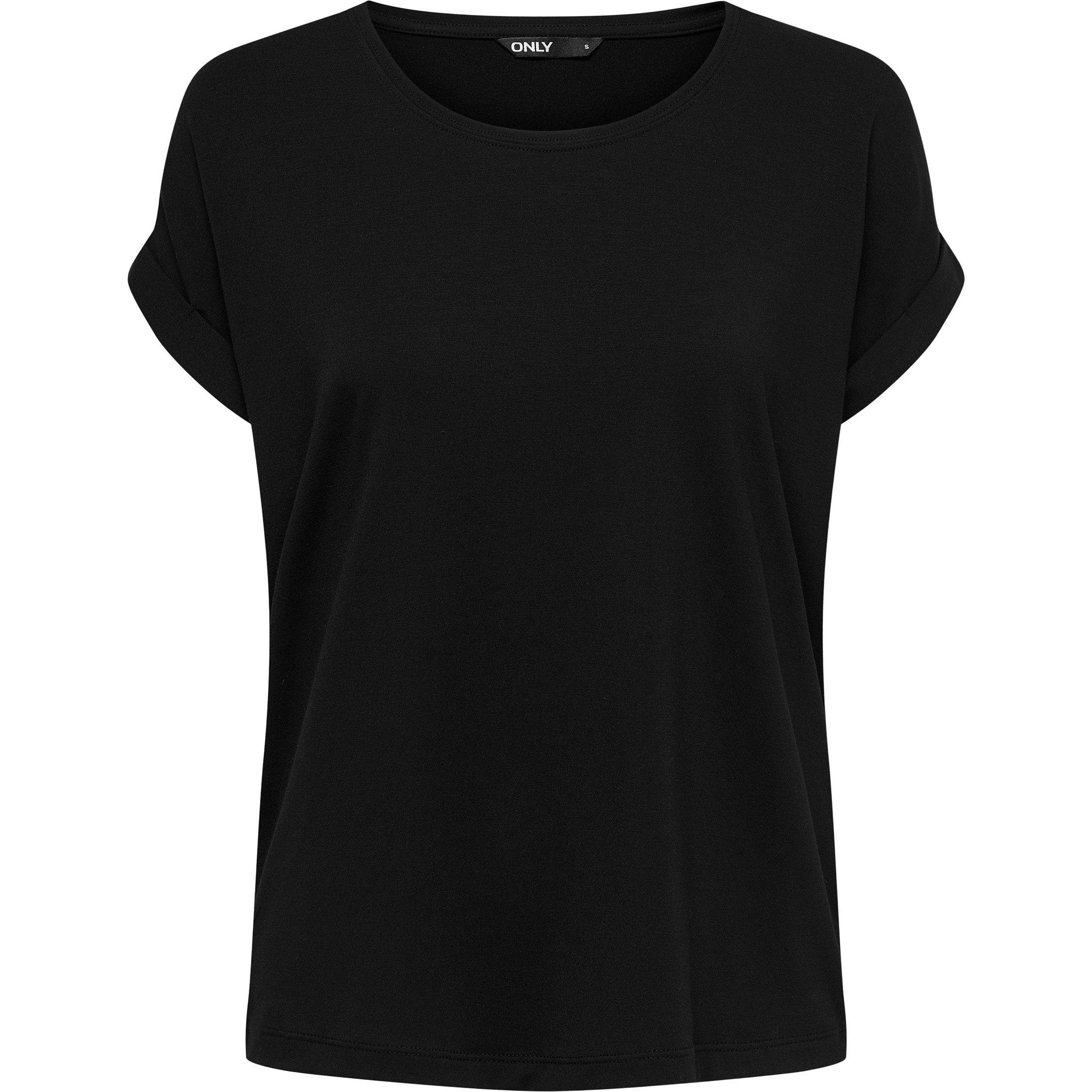 Nero - Only - Regular Fit O-Neck T-Shirt - 5