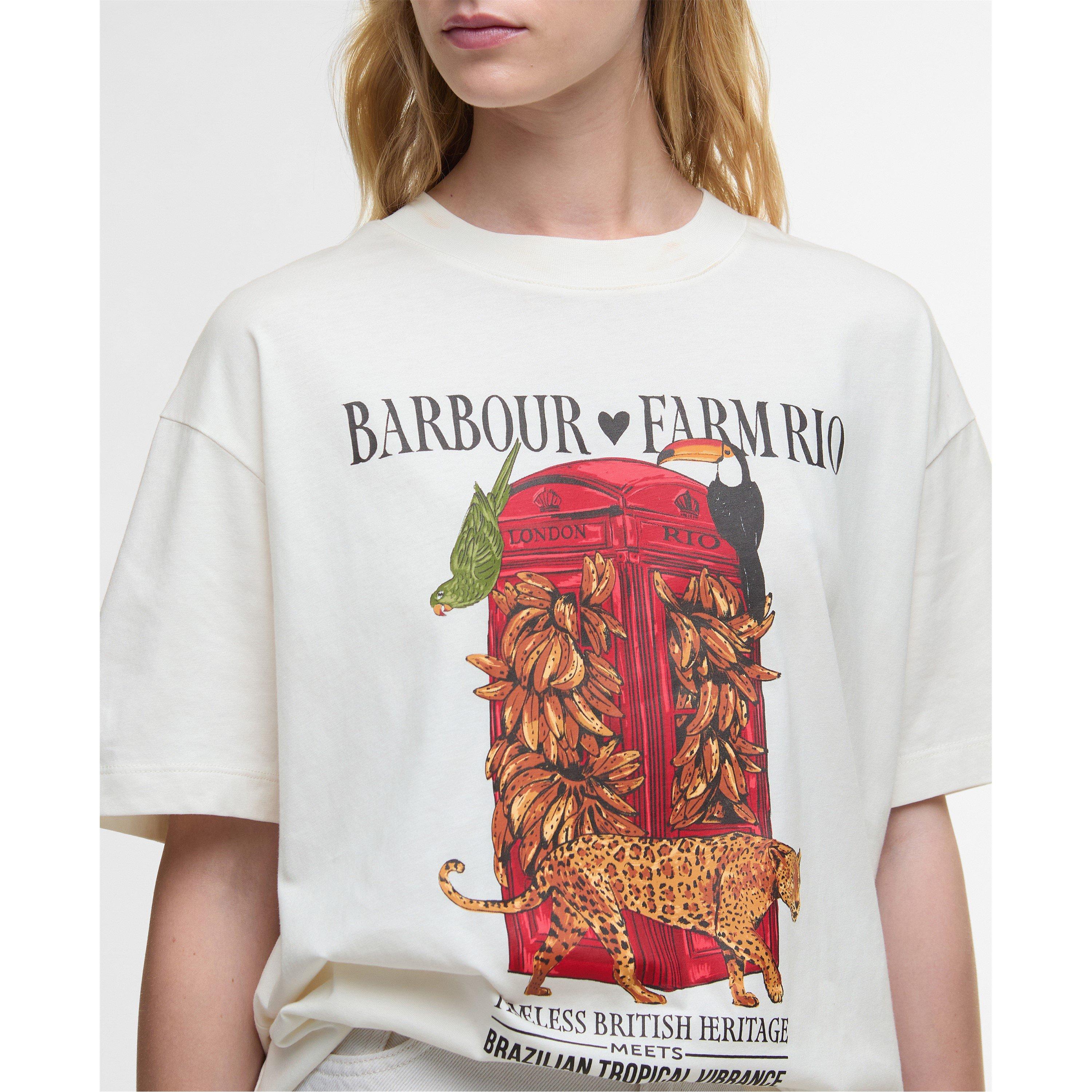 Off White - Barbour x Farm Rio - X FARM Rio Maria Clara T-Shirt - 4