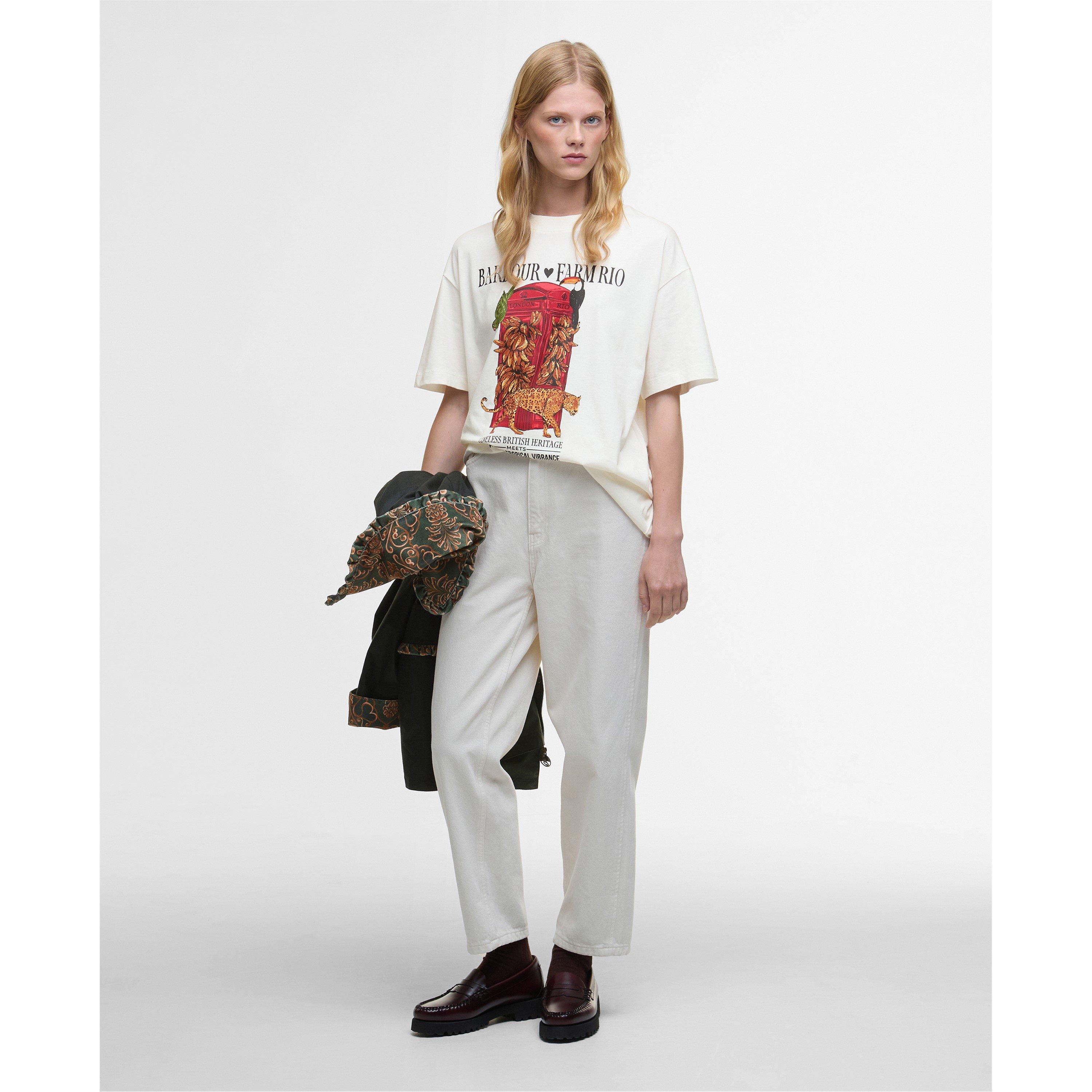 Off White - Barbour x Farm Rio - X FARM Rio Maria Clara T-Shirt - 5