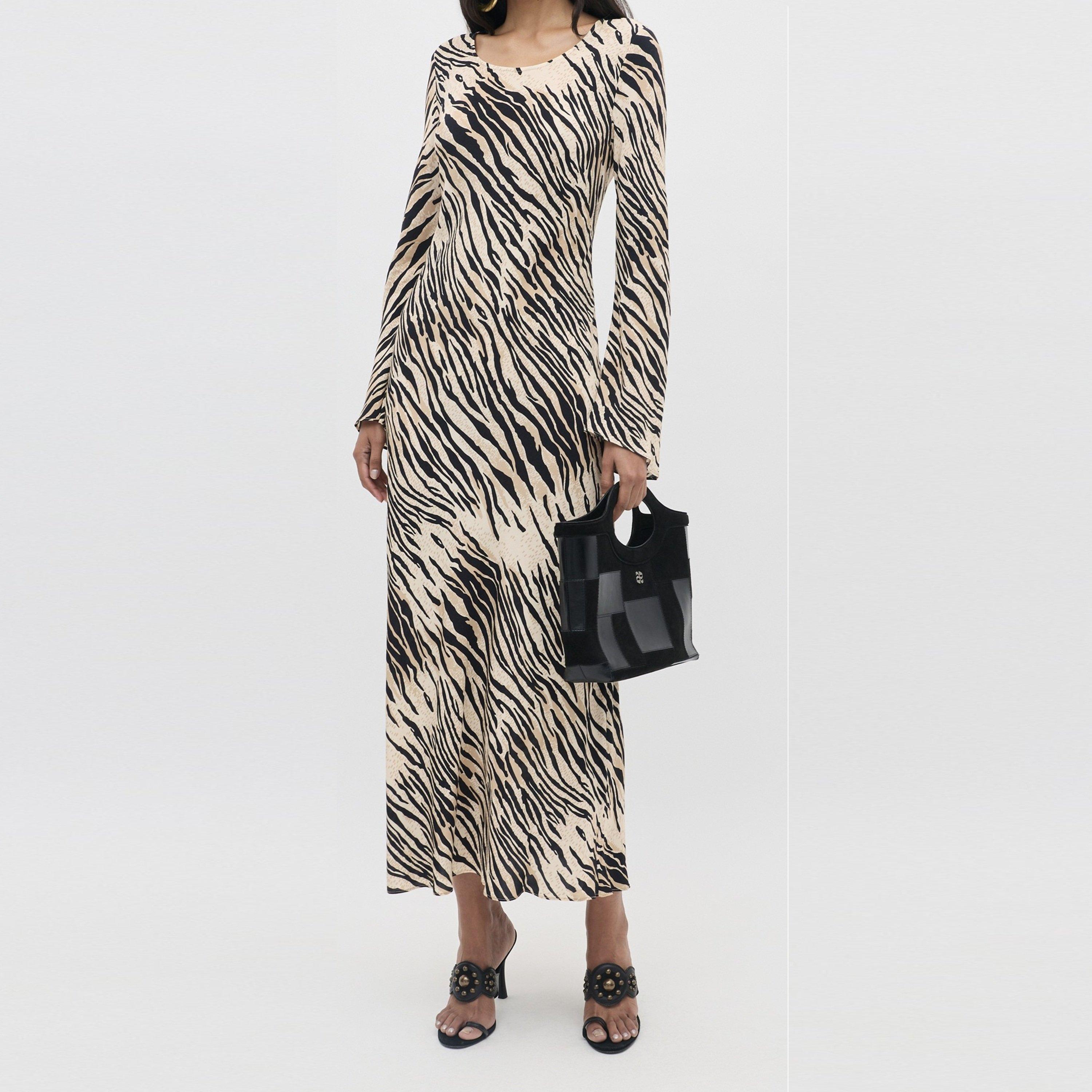 Tiger Beige - RIXO - Rixo Amal Dress Ld71 - 2