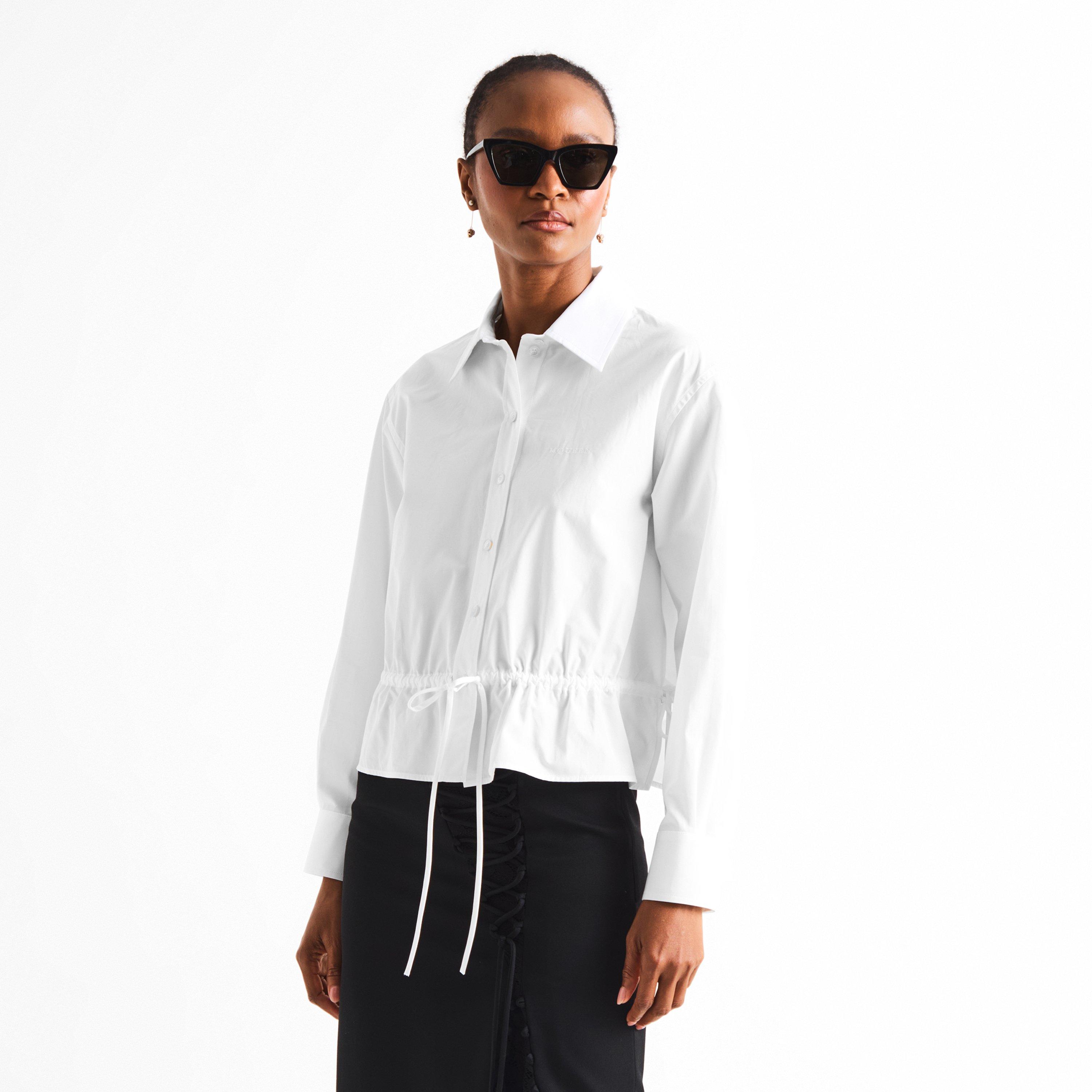 White - Alexander McQueen - Alex Drawstring Shrt Ld63 - 3