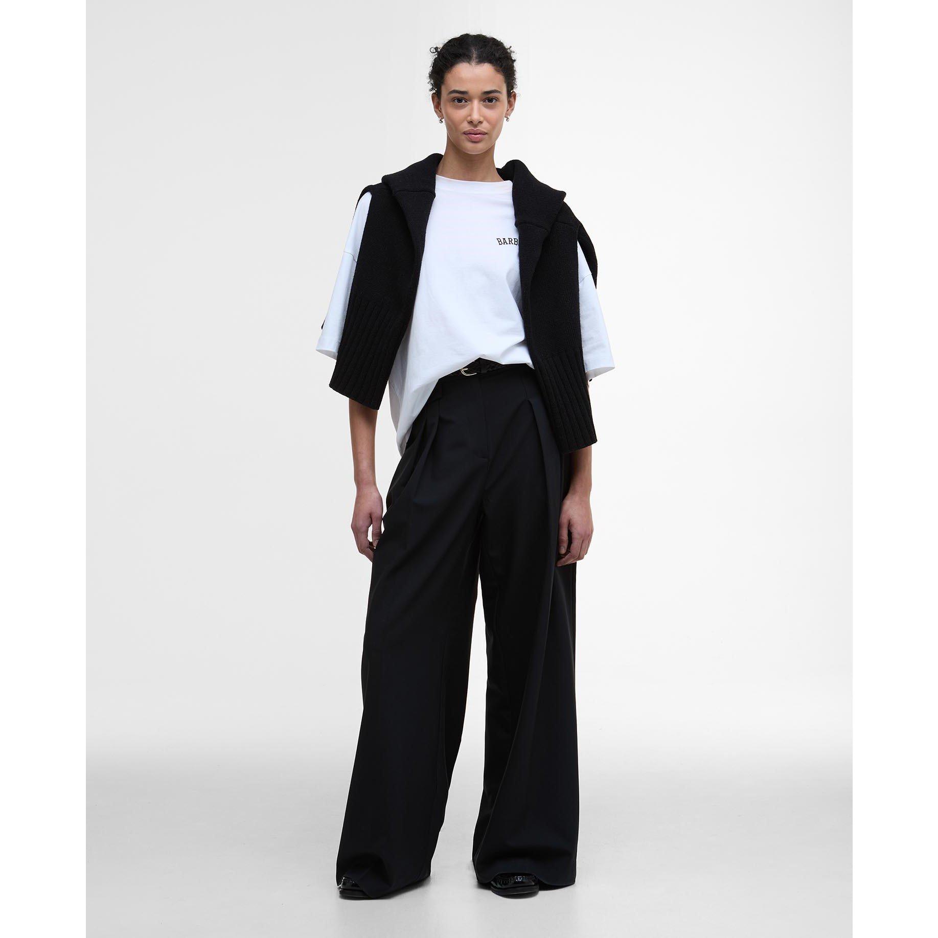 White - Barbour - Claydon Oversized T-Shirt - 6