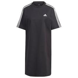 adidas Essentials 3 Stripes Single Jersey Womens Boyfriend T Shirt Dress