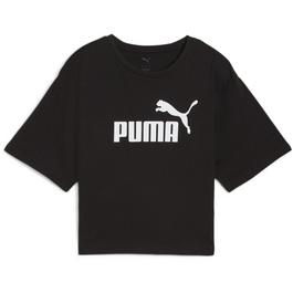 Puma ESS Logo Womens Relaxed Cropped T-Shirt