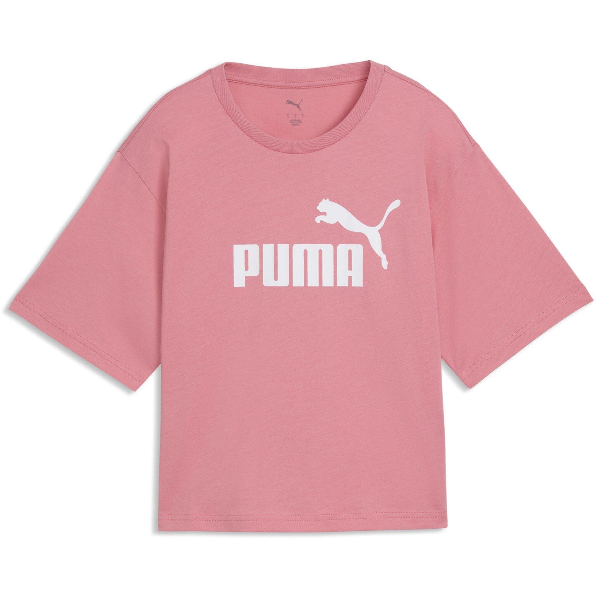 Puma PUMA ESS Logo Womens Relaxed Cropped T-Shirt