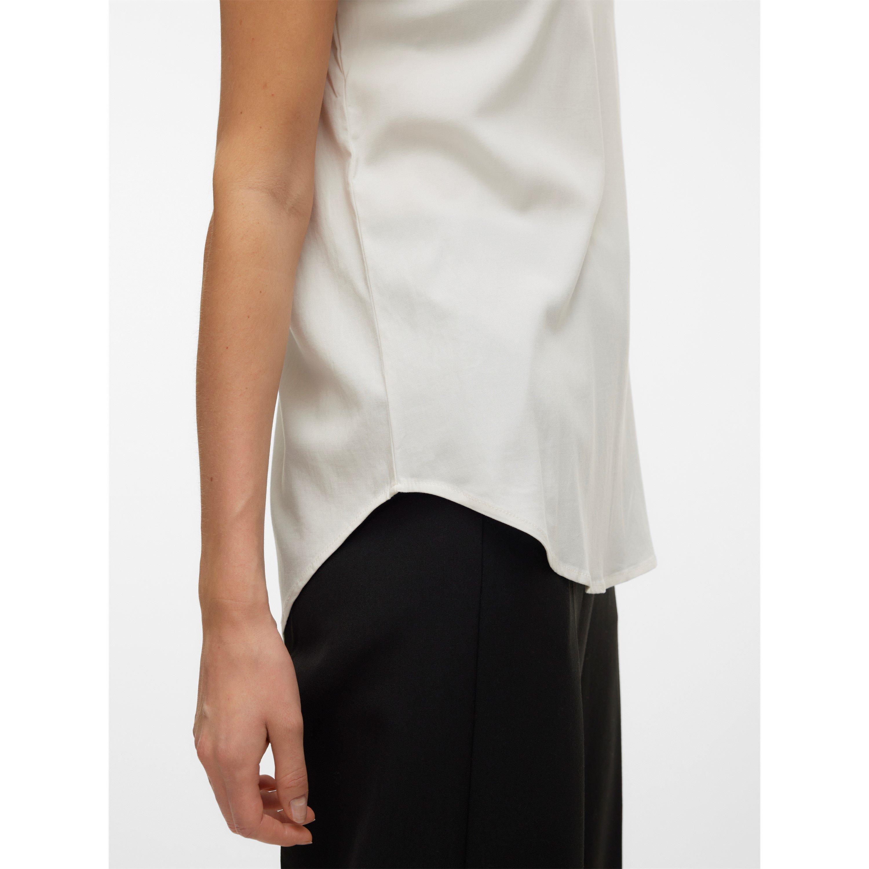 Sne Hvid - Vero Moda - Women's Bella Short-Sleeve Regular Fit T-Shirt - 5