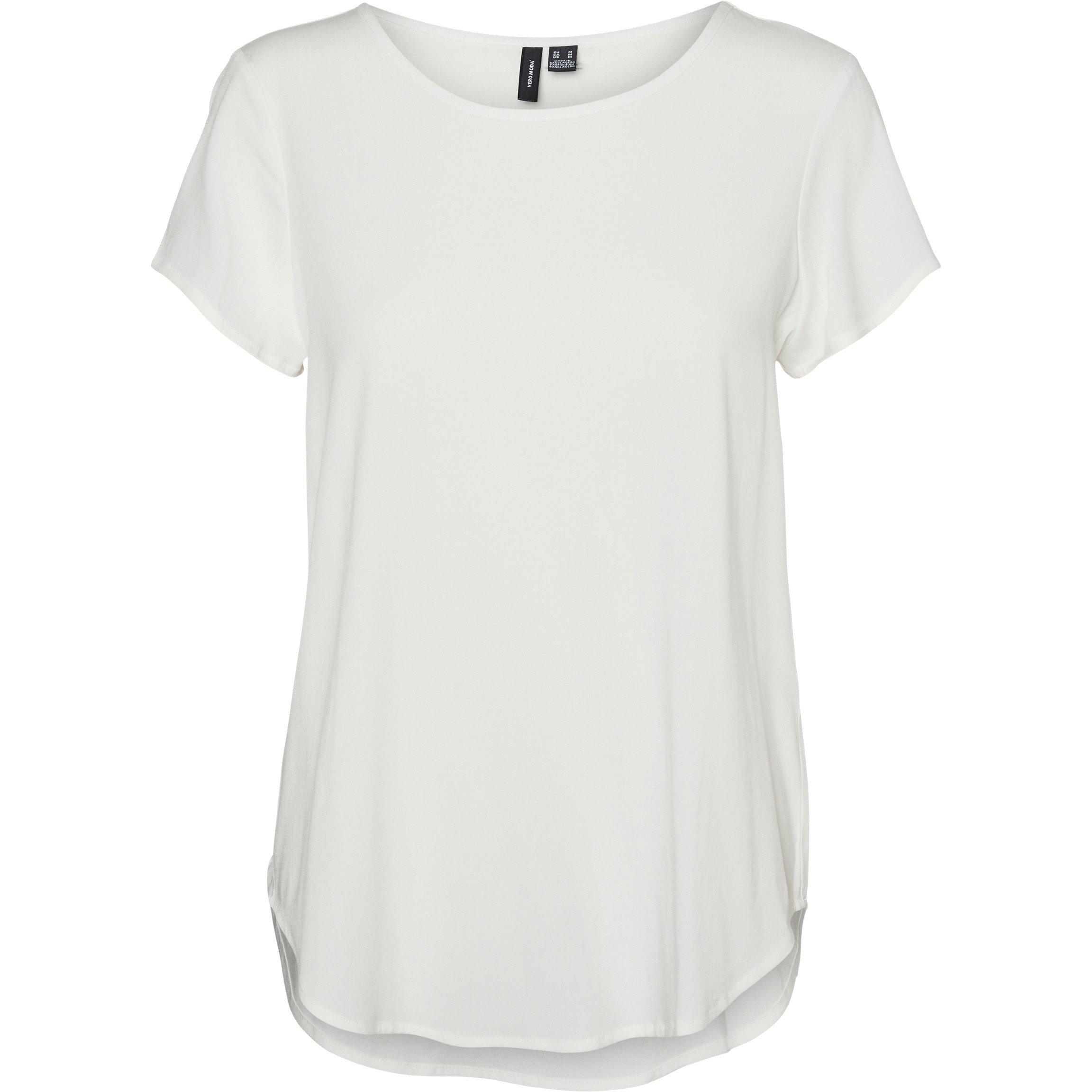 Sne Hvid - Vero Moda - Women's Bella Short-Sleeve Regular Fit T-Shirt - 6