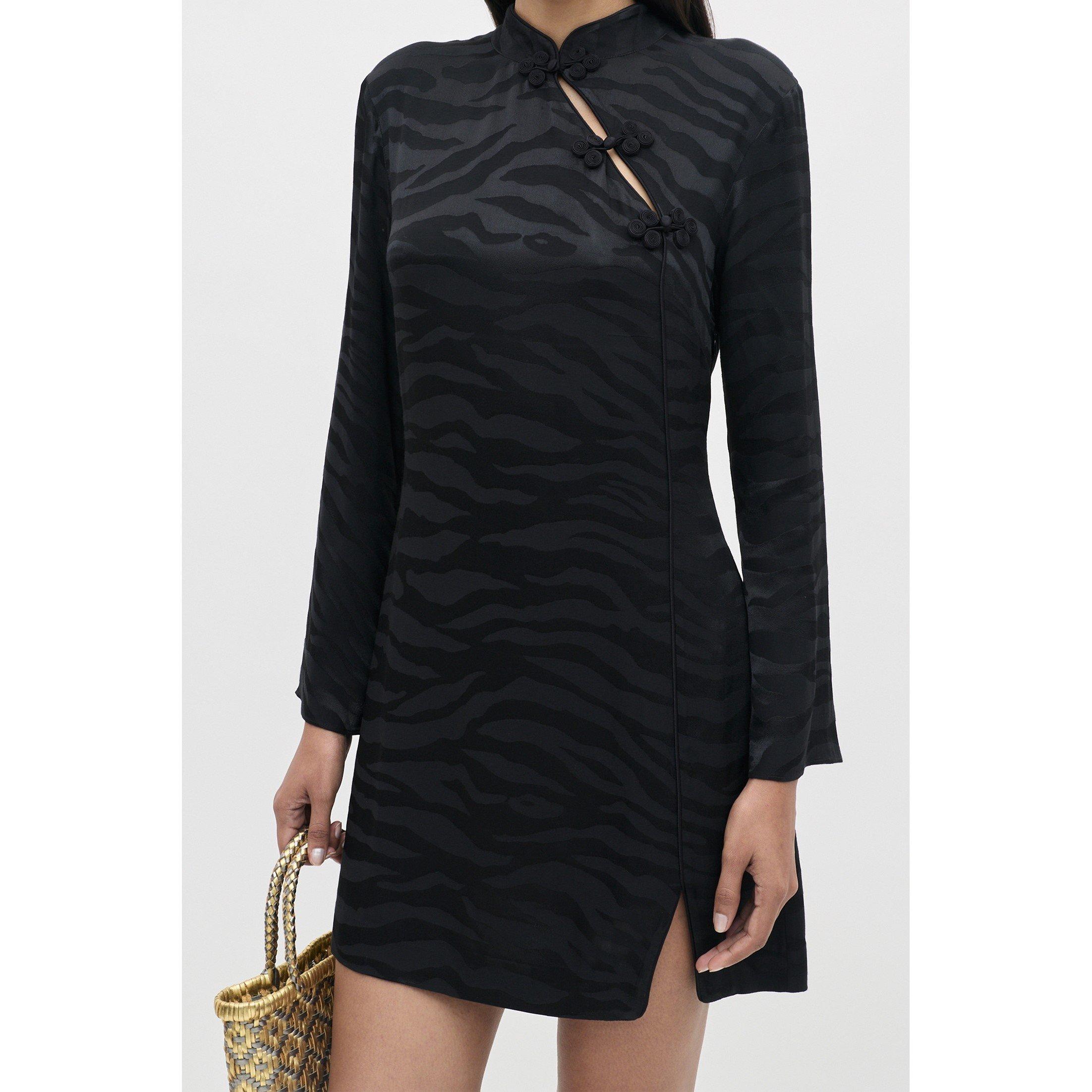 Jacquard Black - RIXO - Rixo Brooklyn Dress Ld71 - 2