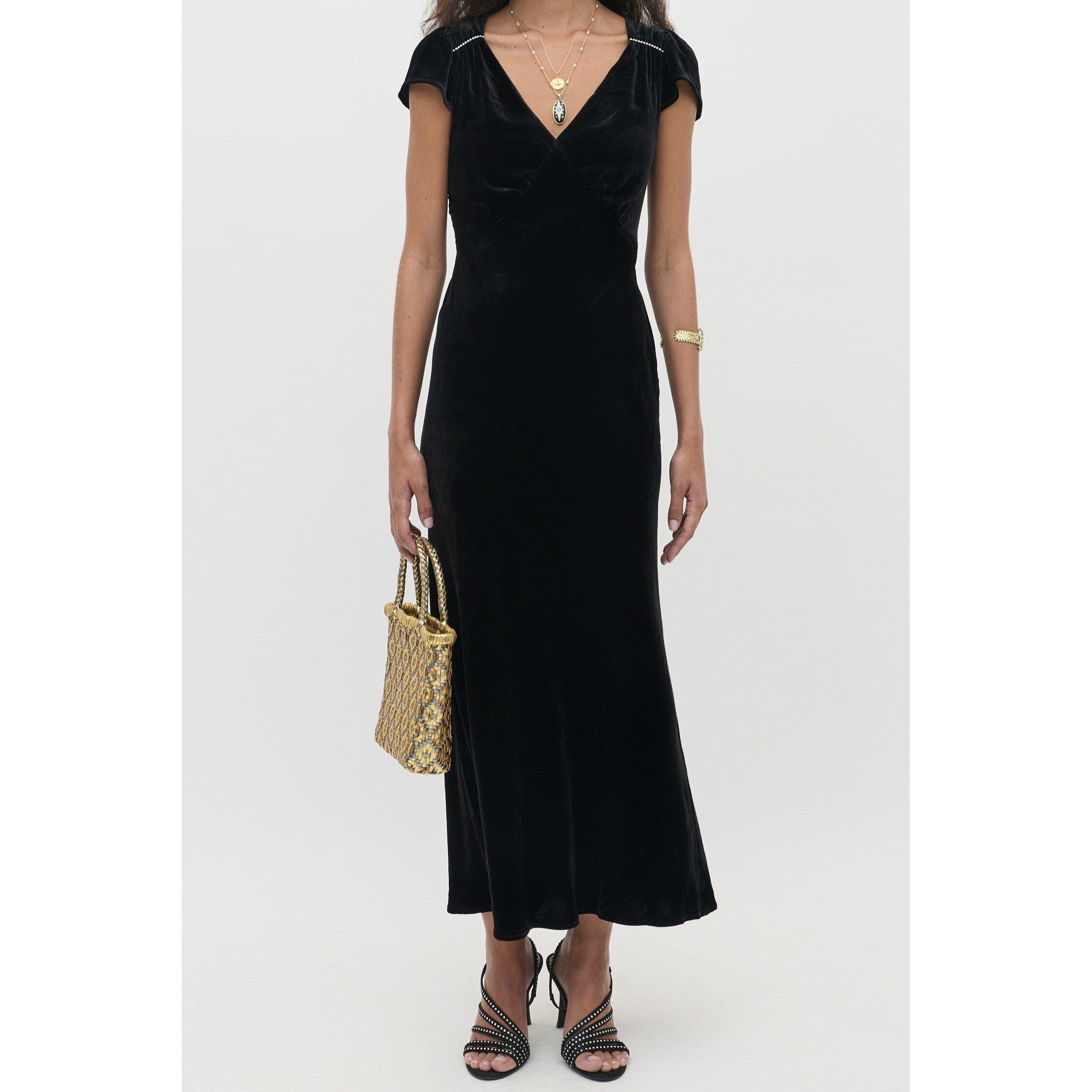 Black - RIXO - Rixo Ezra Dress Ld71 - 2