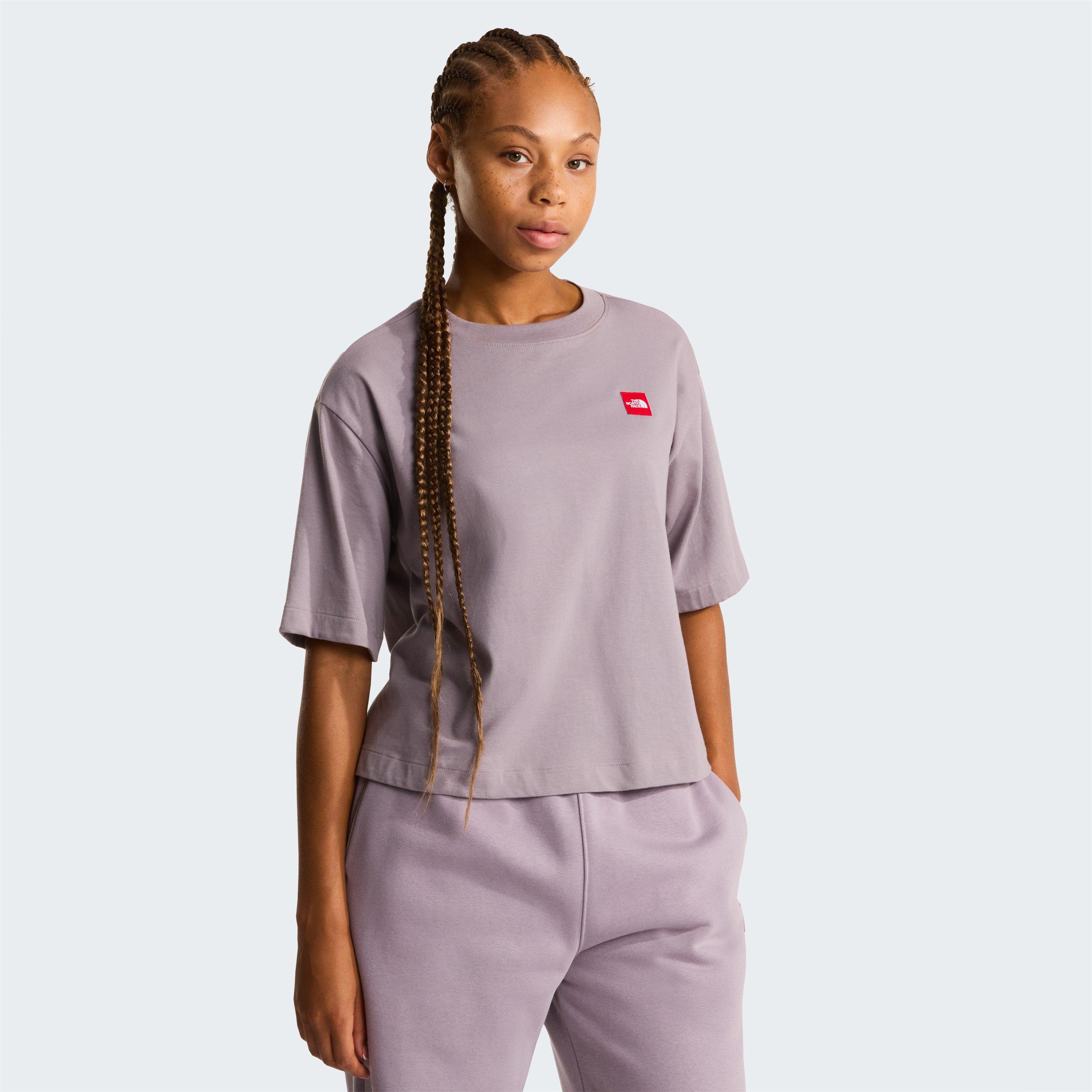 Trans Grey - The North Face - Womens Red Box Boxy T-Shirt - 3