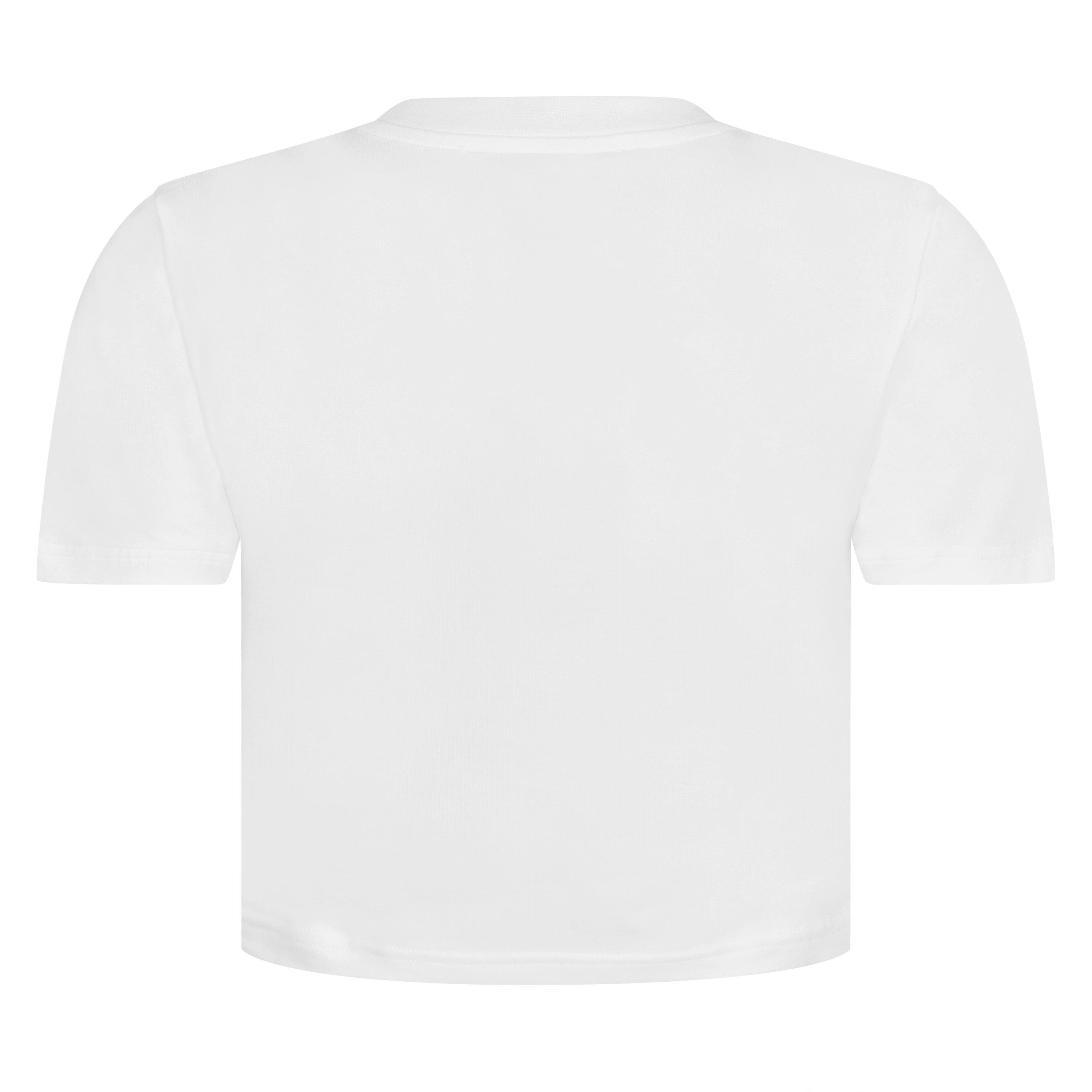 White - Casablanca - Women's Logo Cotton Cropped Baby T-Shirt - 8