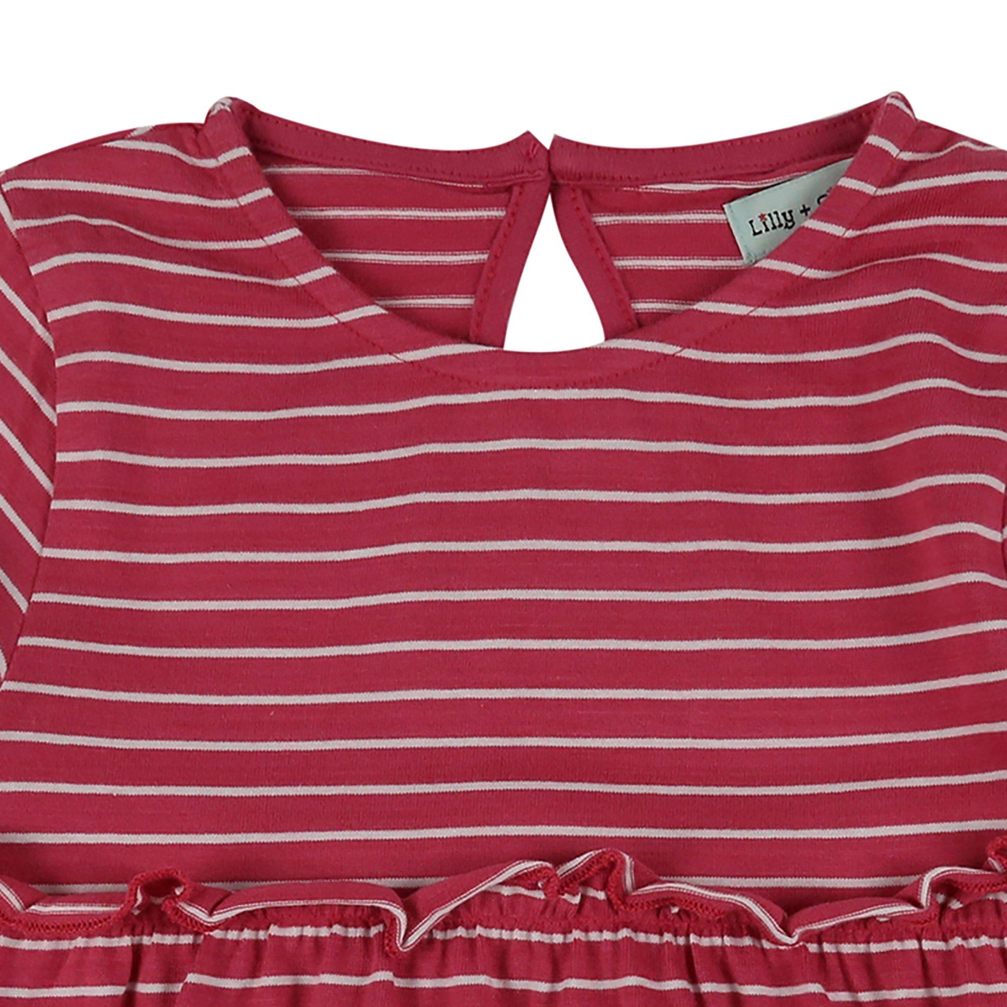 Pink - Lilly and Sid - Tiered A Line Dress - 3