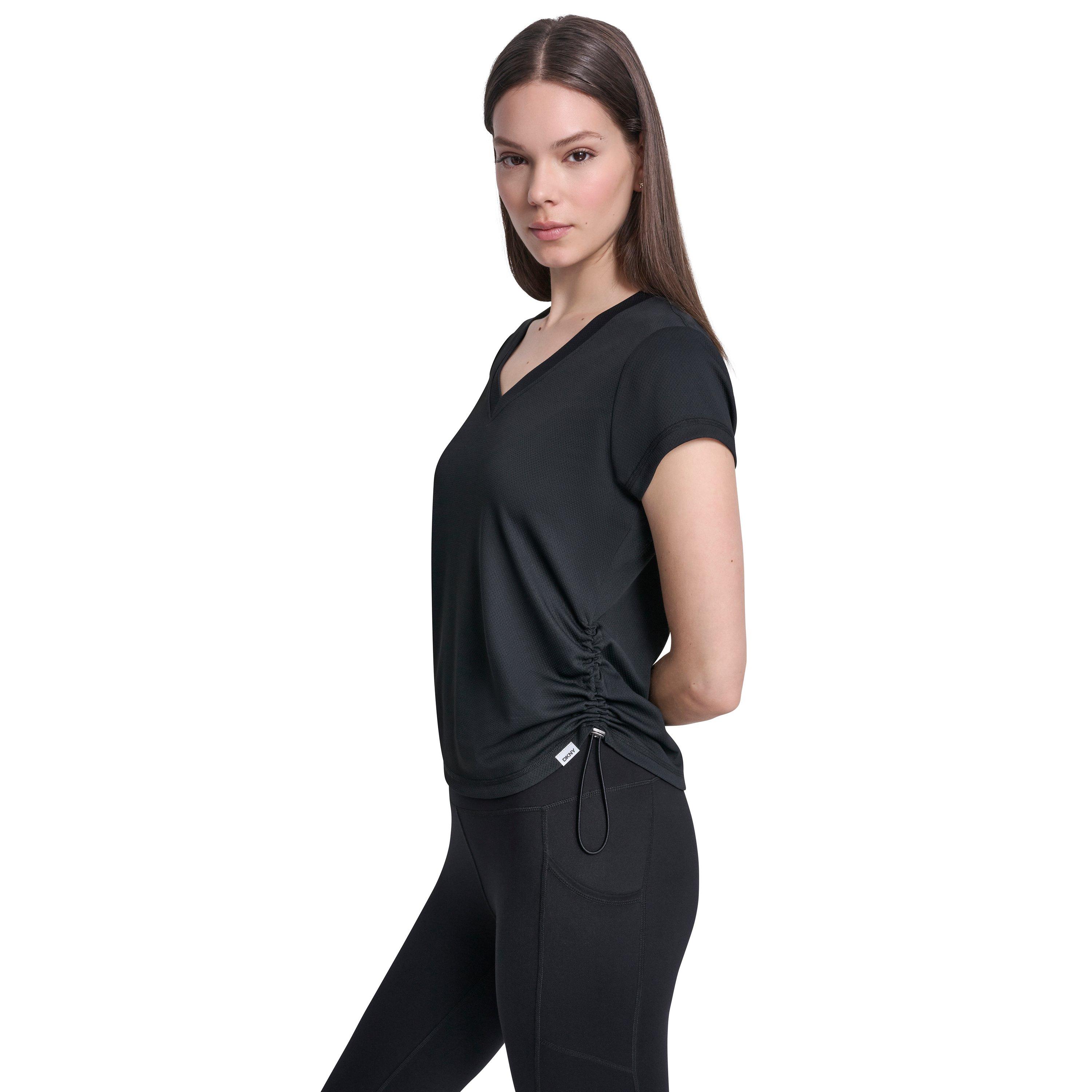 Black - DKNY - DKNY SS Tech R Tee  Ld62 - 2