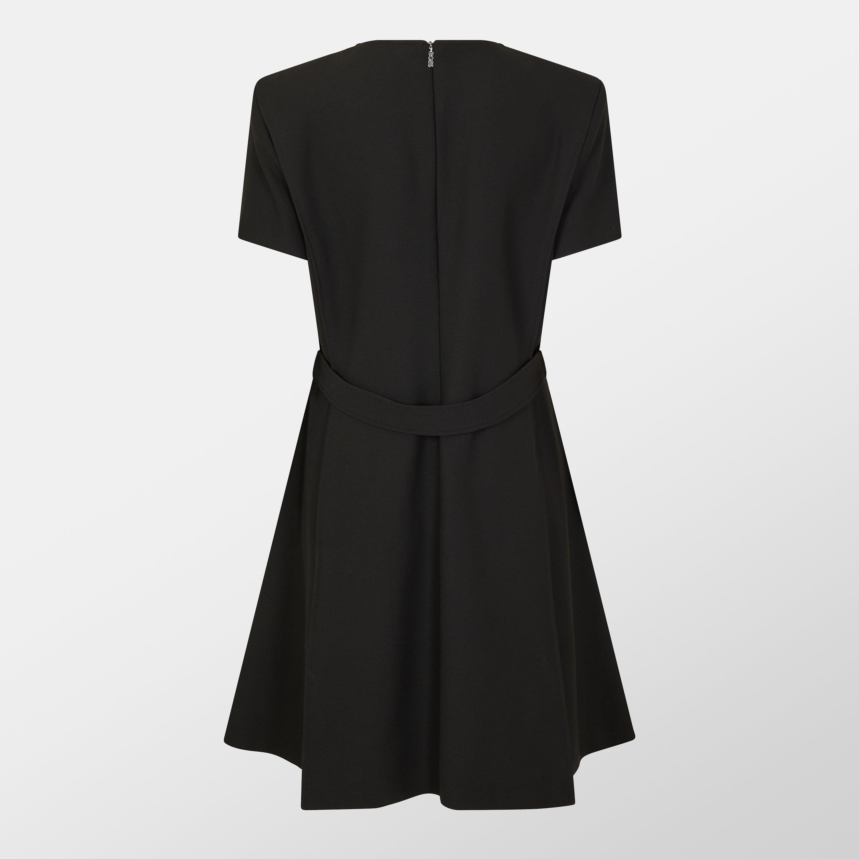 Black - Boss - Women's Destena Wrap Design Dress - 2