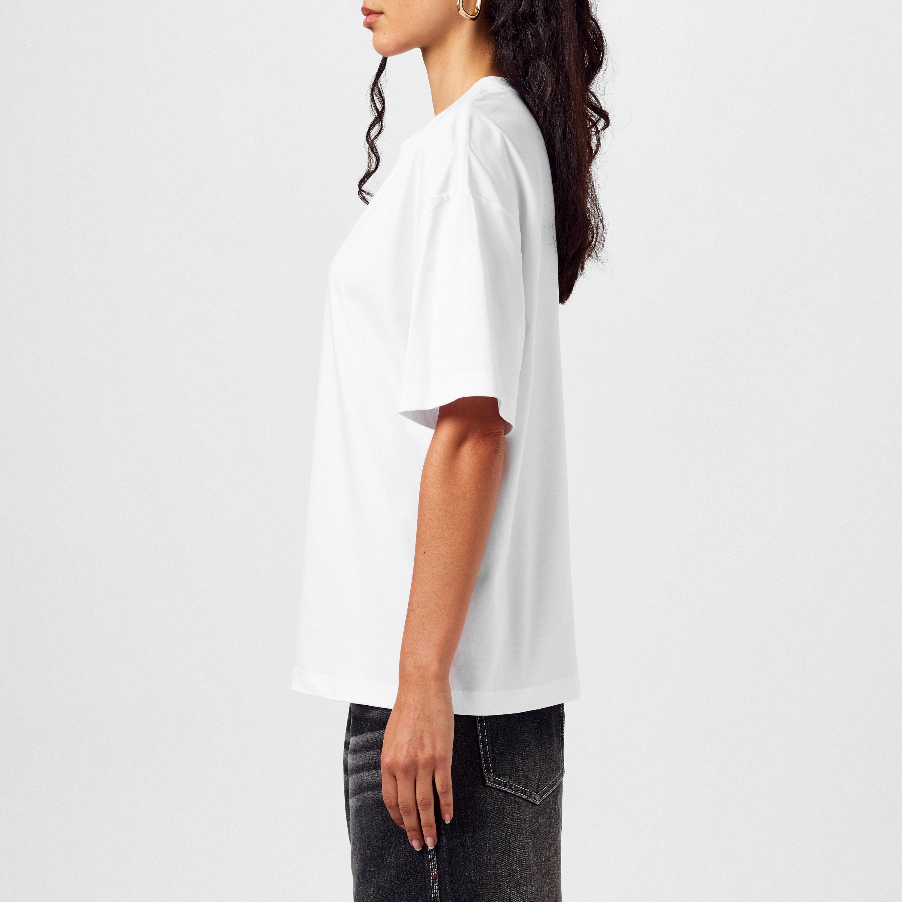 Optic White - Lanvin - Embroidered Logo T-Shirt - 2