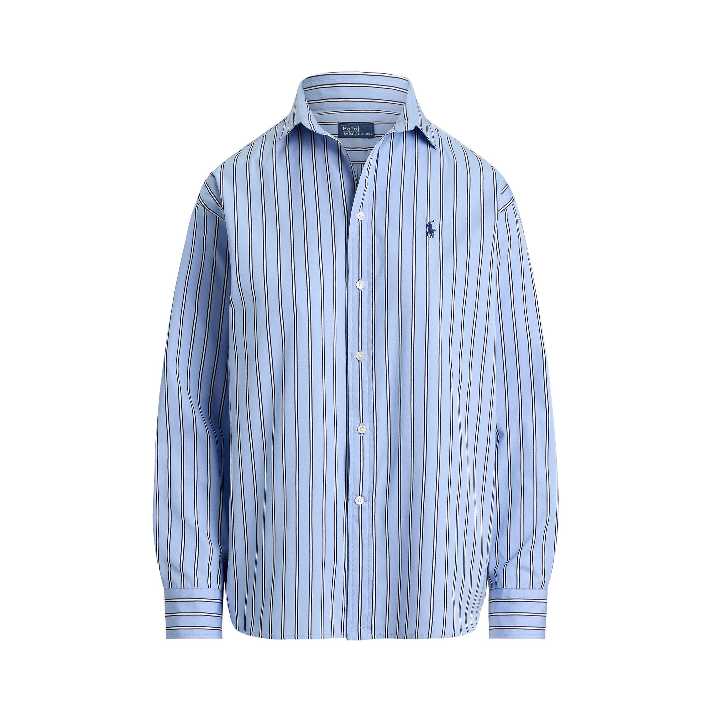 Blue Multi - Polo Ralph Lauren - Women's Stripe Long Sleeve Oxford Shirt - 1