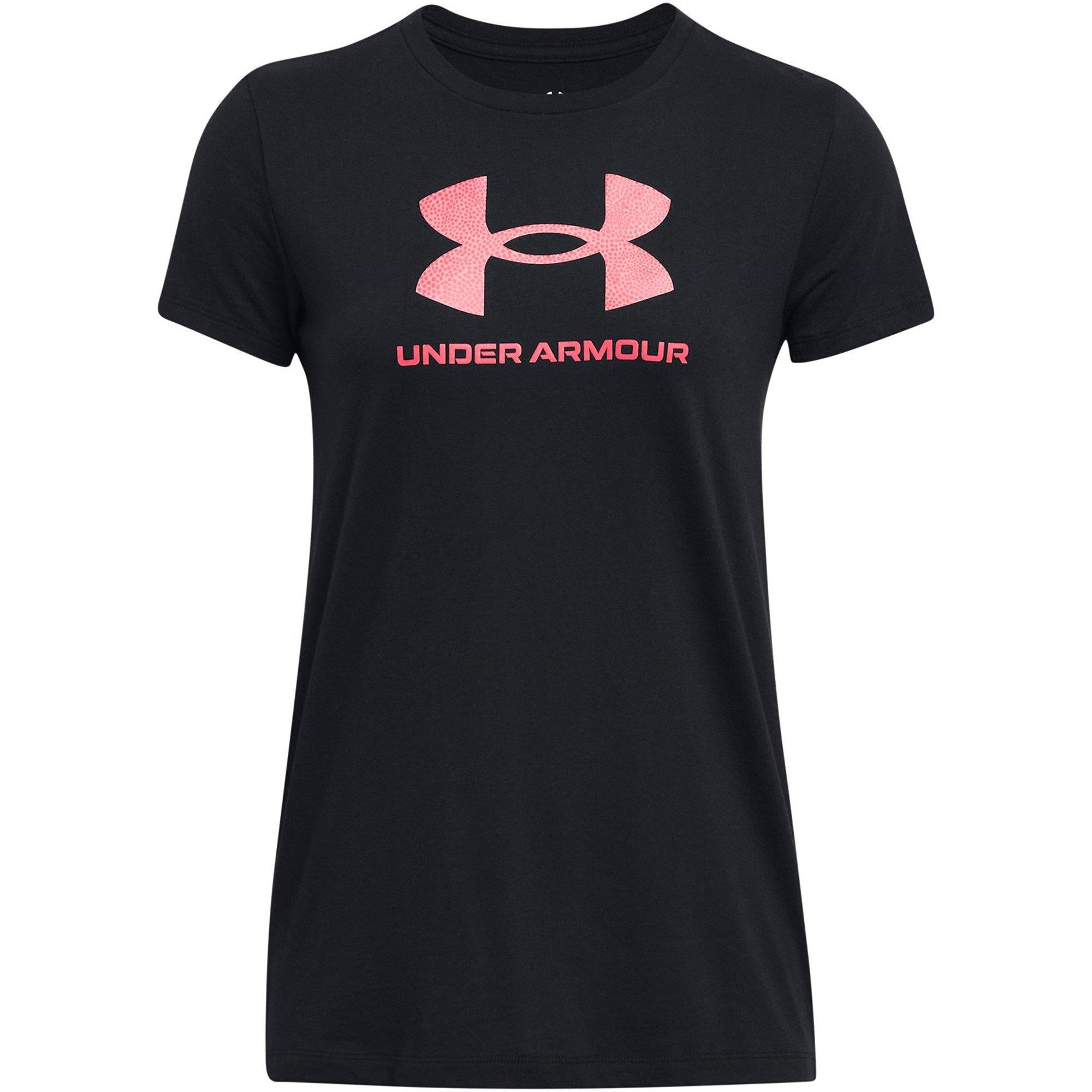 Blk/Pink Shock - Under Armour - Graphic T-Shirt Womens - 1