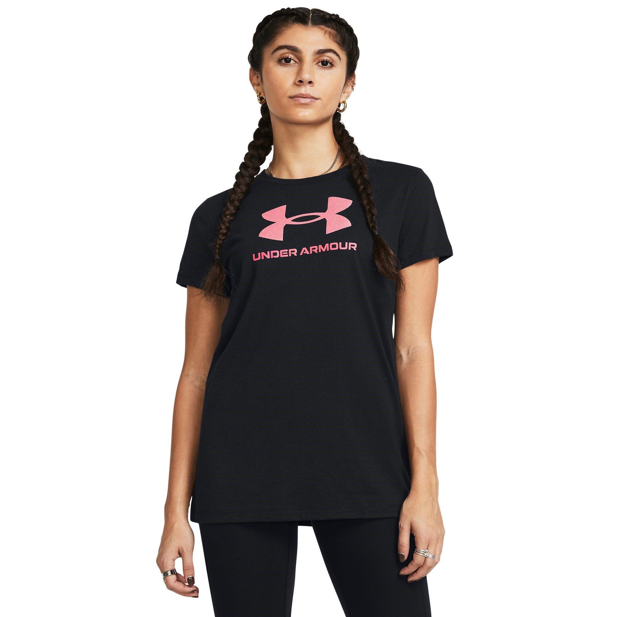 Blk/Pink Shock - Under Armour - Graphic T-Shirt Womens - 2