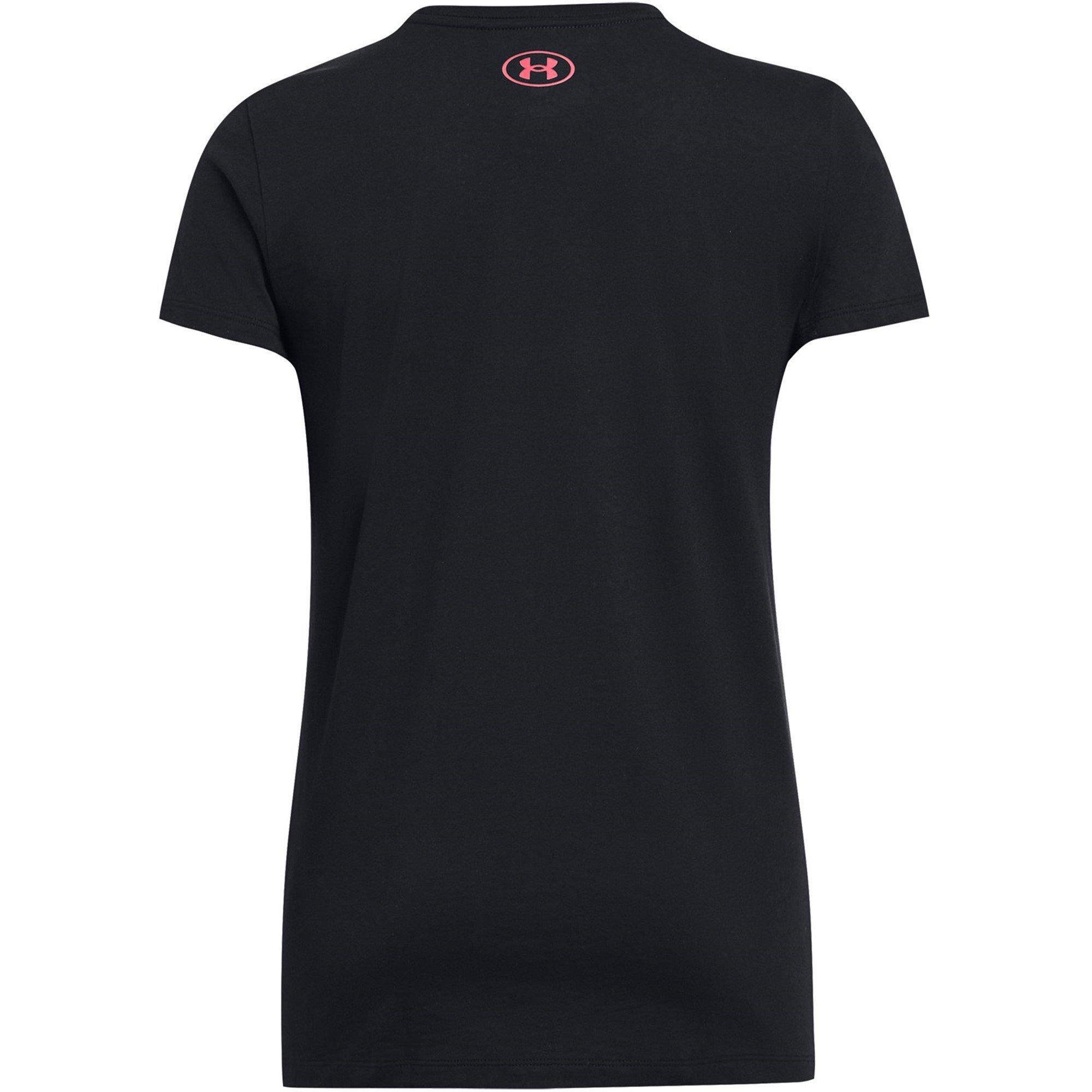 Blk/Pink Shock - Under Armour - Graphic T-Shirt Womens - 4