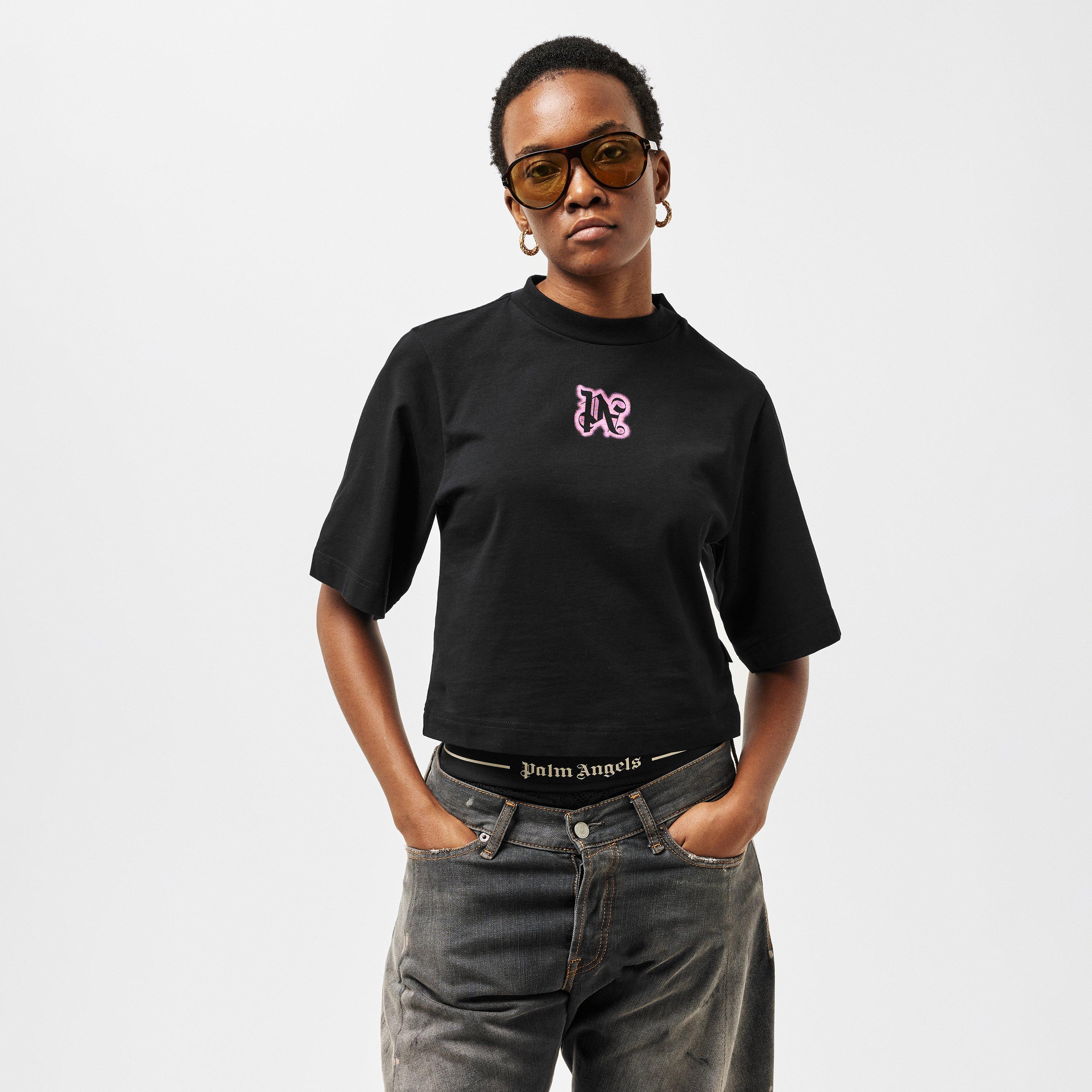 Black - Palm Angels - Women's Oversized T-Shirt - 3