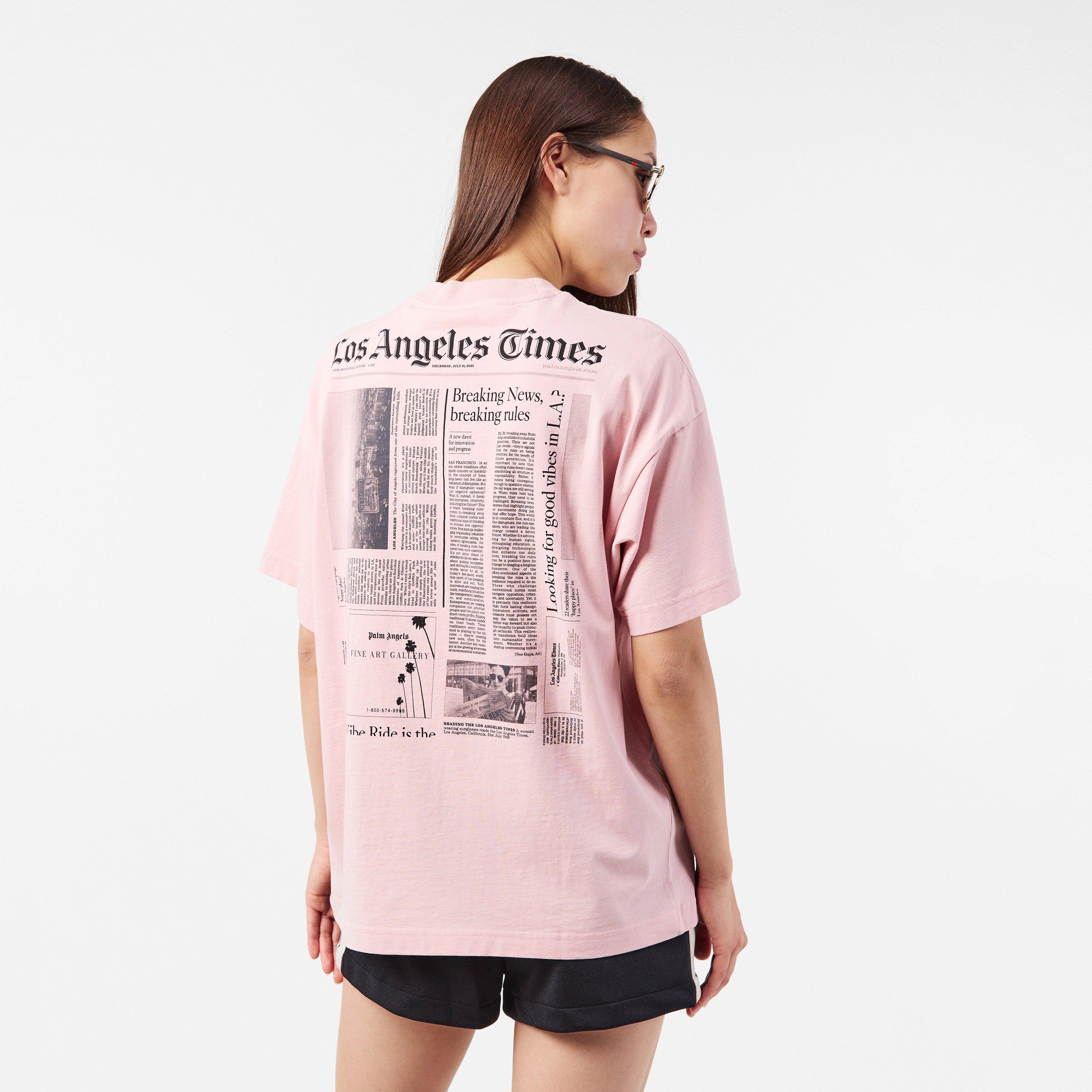 Pink - Palm Angels - Women's Oversized T-Shirt - 4