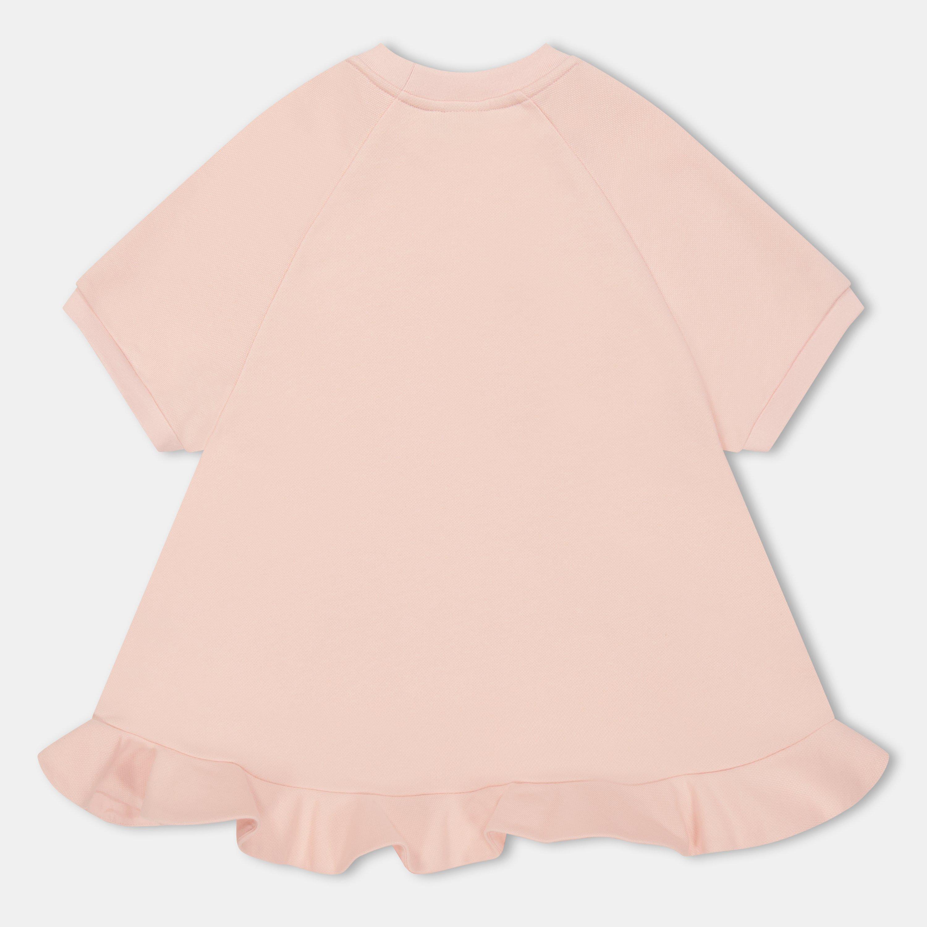 Pink F1UL9 - Fendi - Kids' Logo T-Shirt Dress - 2