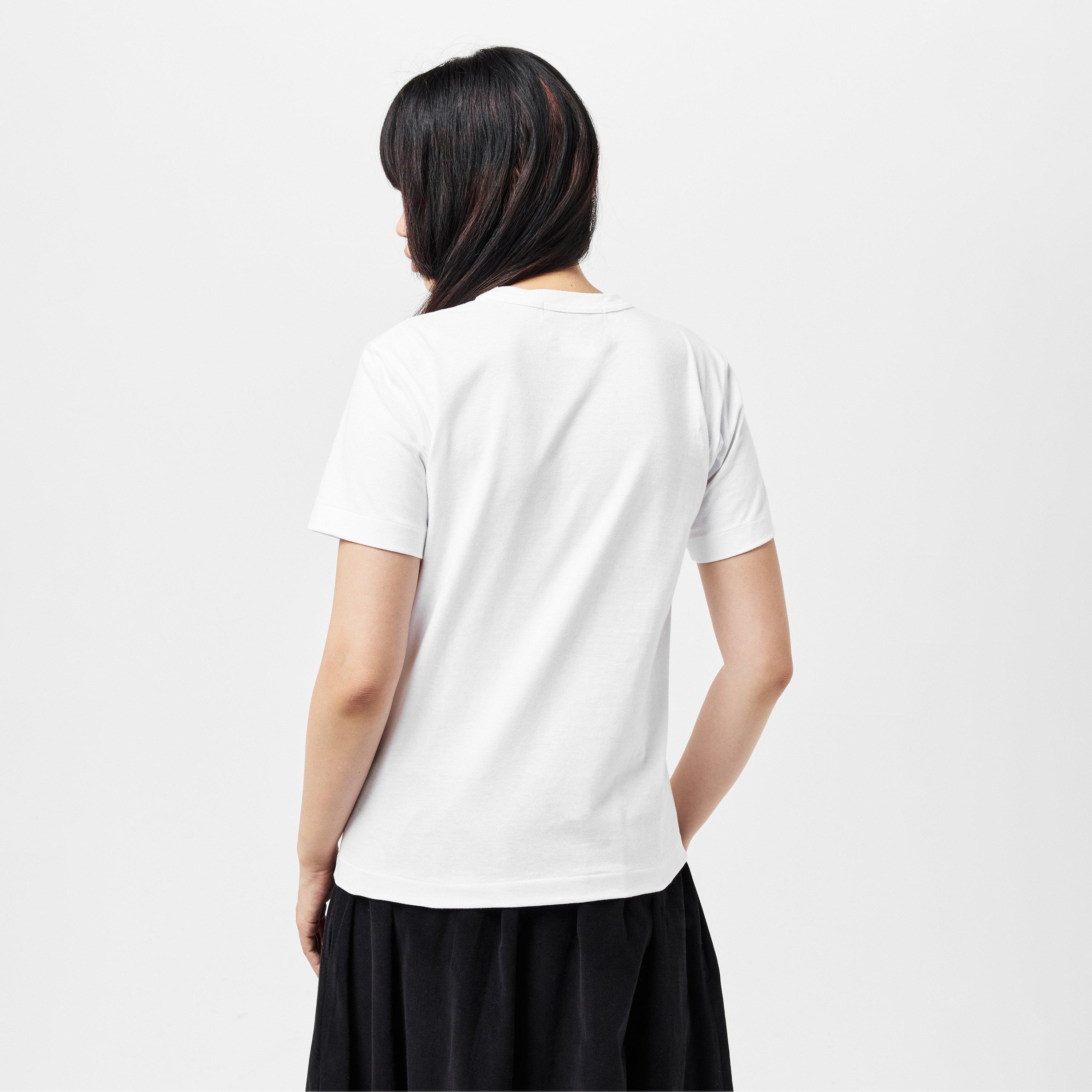 White - Comme des Garcons PLAY - Women's Beatles Collaboration T-Shirt - 4