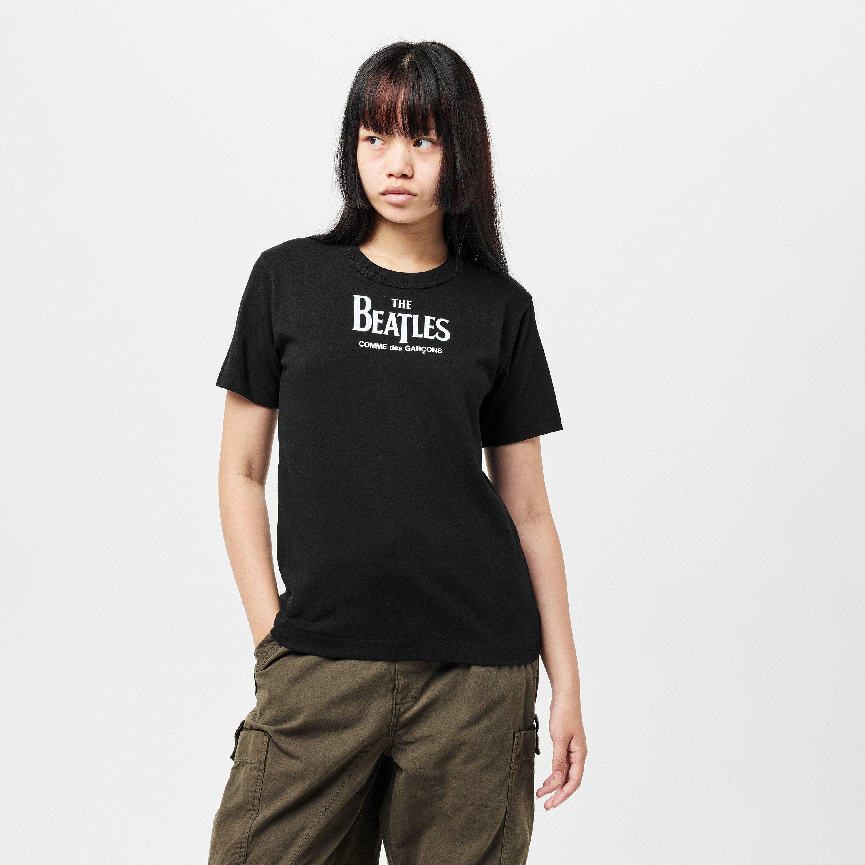 Black - Comme des Garcons PLAY - Women's Beatles Regular Fit T-Shirt - 3