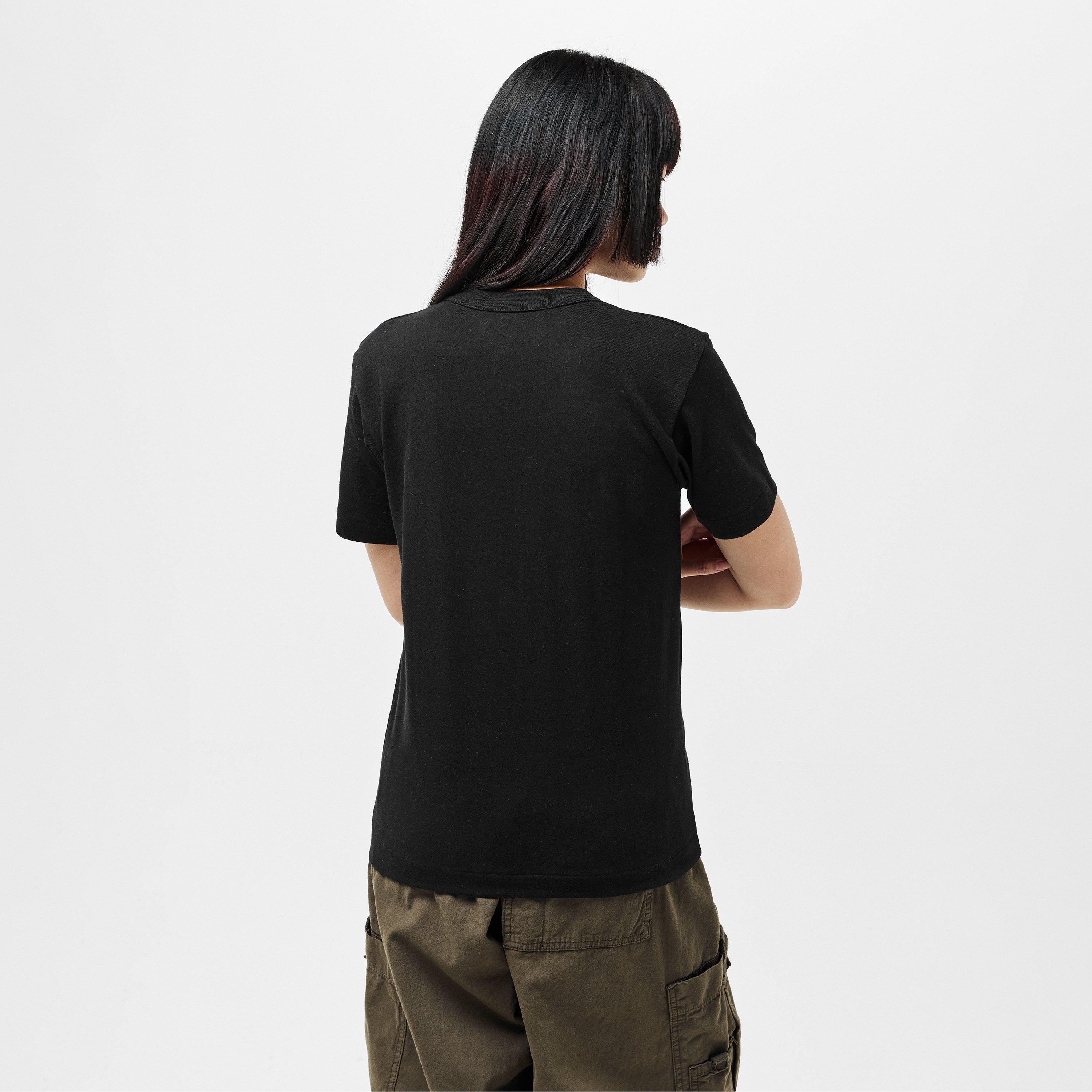 Black - Comme des Garcons PLAY - Women's Beatles Regular Fit T-Shirt - 4