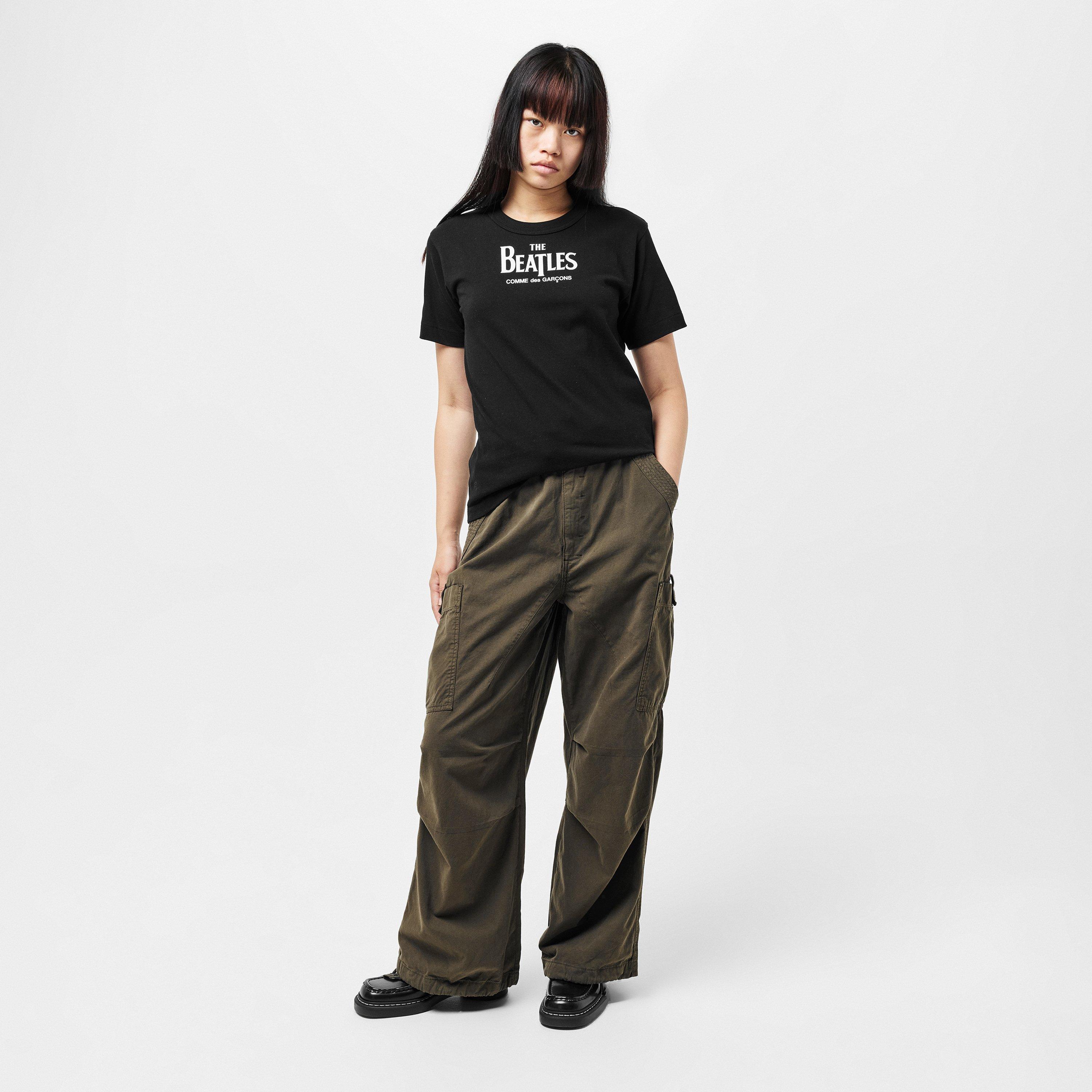 Black - Comme des Garcons PLAY - Women's Beatles Regular Fit T-Shirt - 6