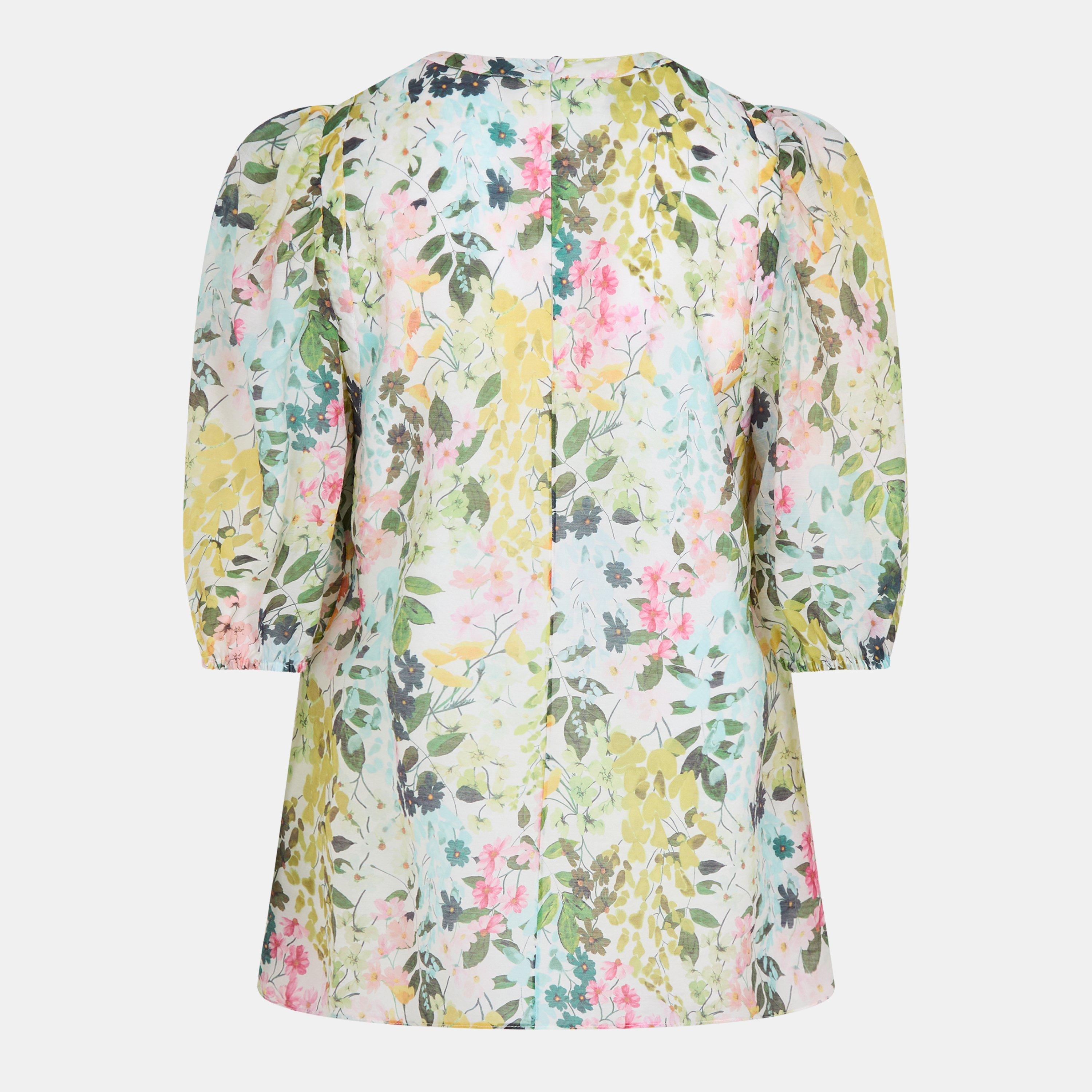 Ivoor - Ted Baker - Women's Micha Short-Sleeve Patterned Shirt - 2