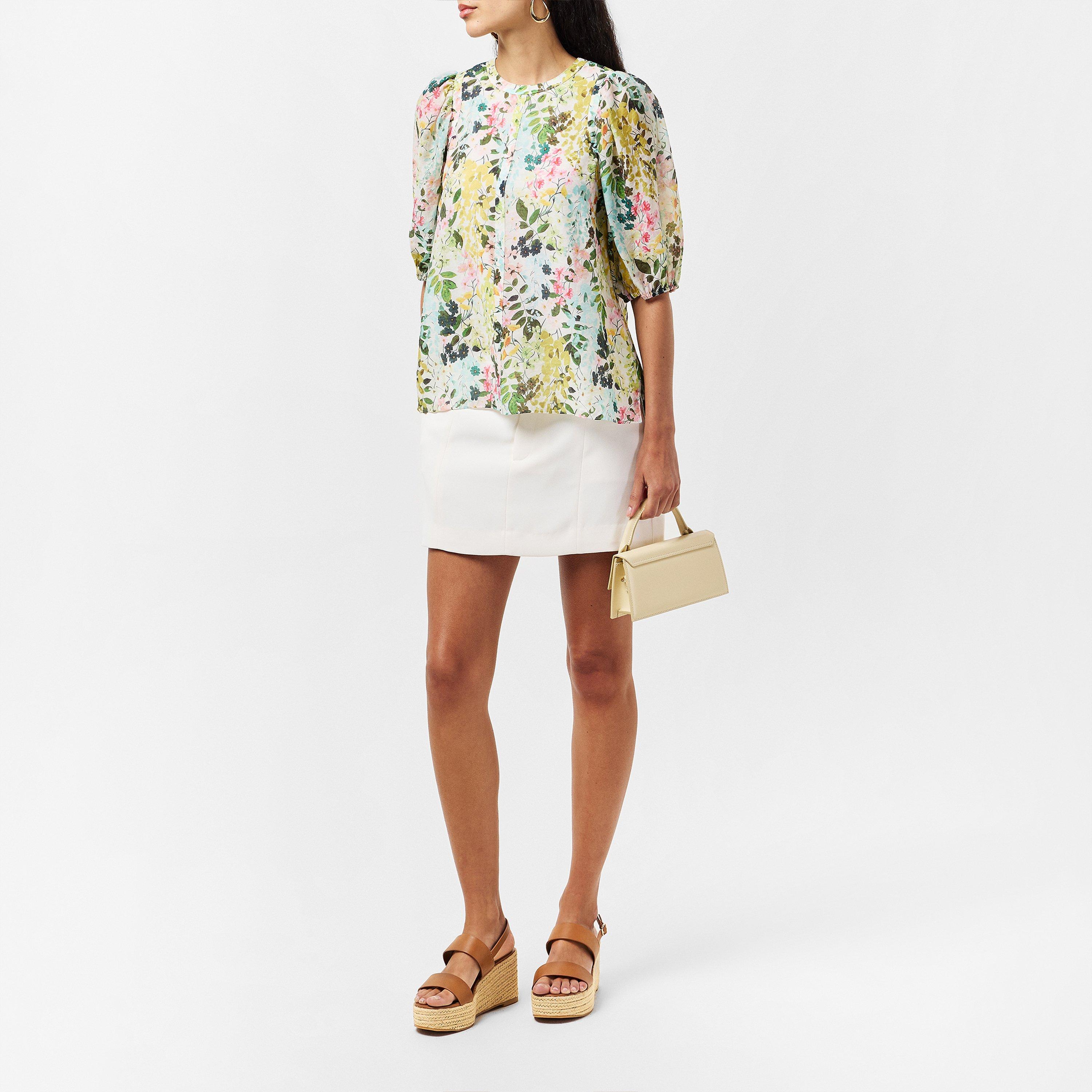 Ivoor - Ted Baker - Women's Micha Short-Sleeve Patterned Shirt - 6