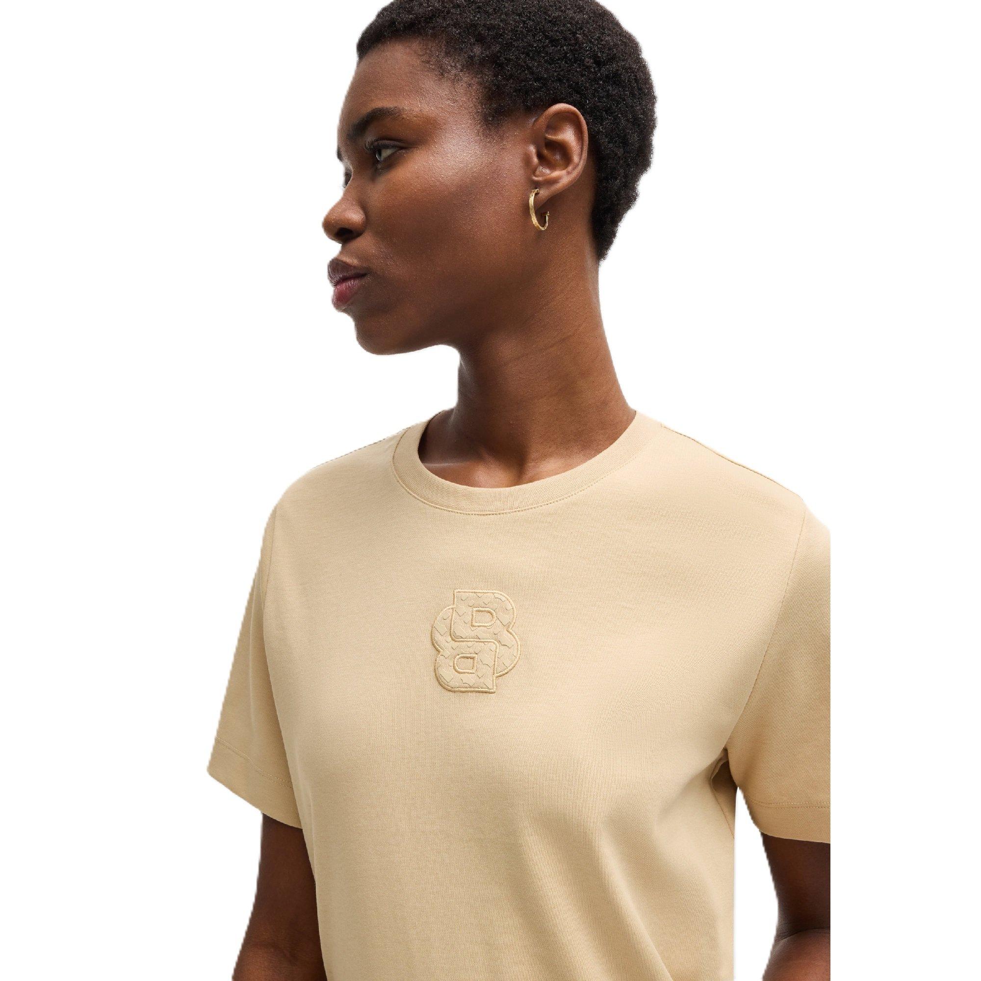Medium Beige - Boss - Ecosa2 10271559 01 T-Shirt Womens - 3