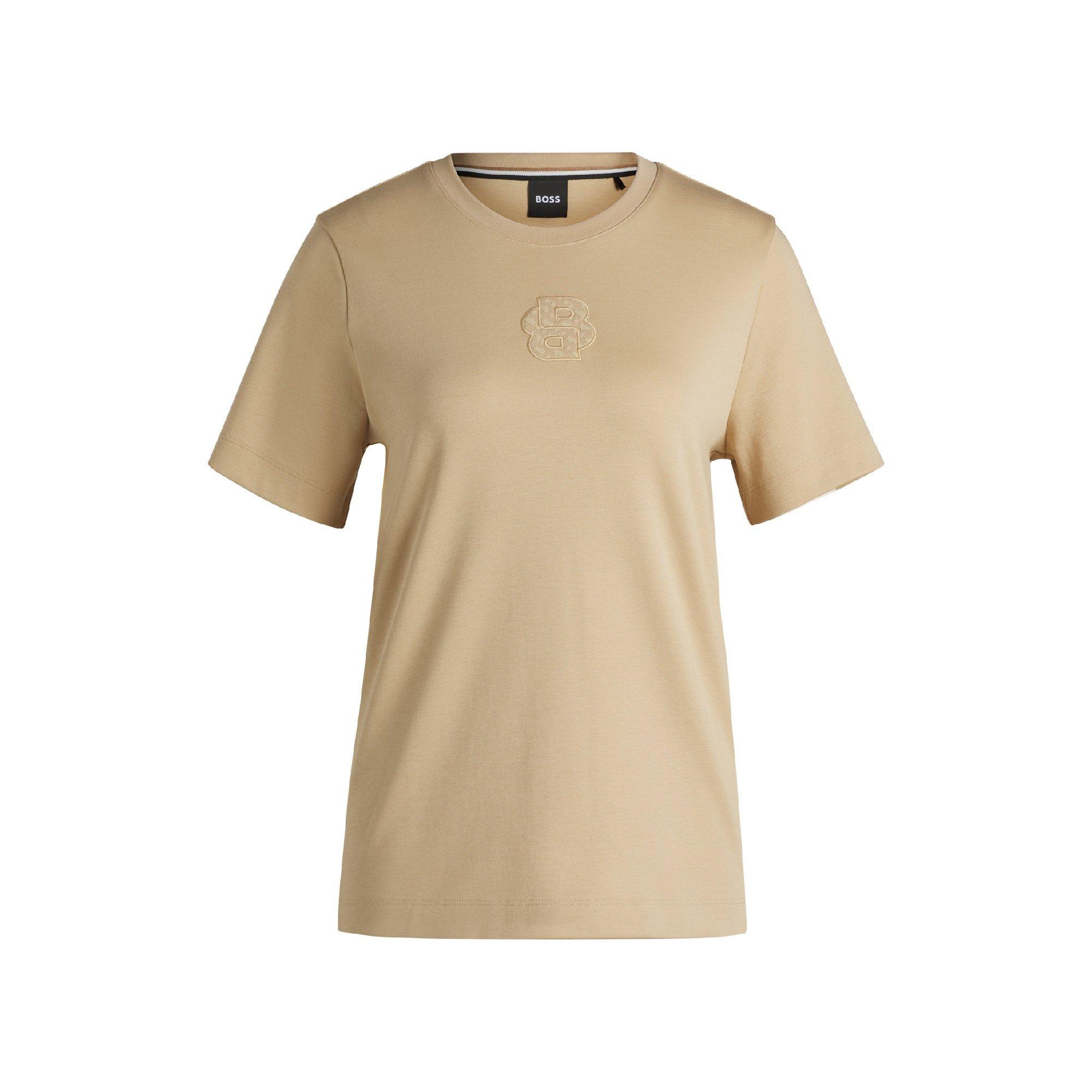 Medium Beige - Boss - Ecosa2 10271559 01 T-Shirt Womens - 4