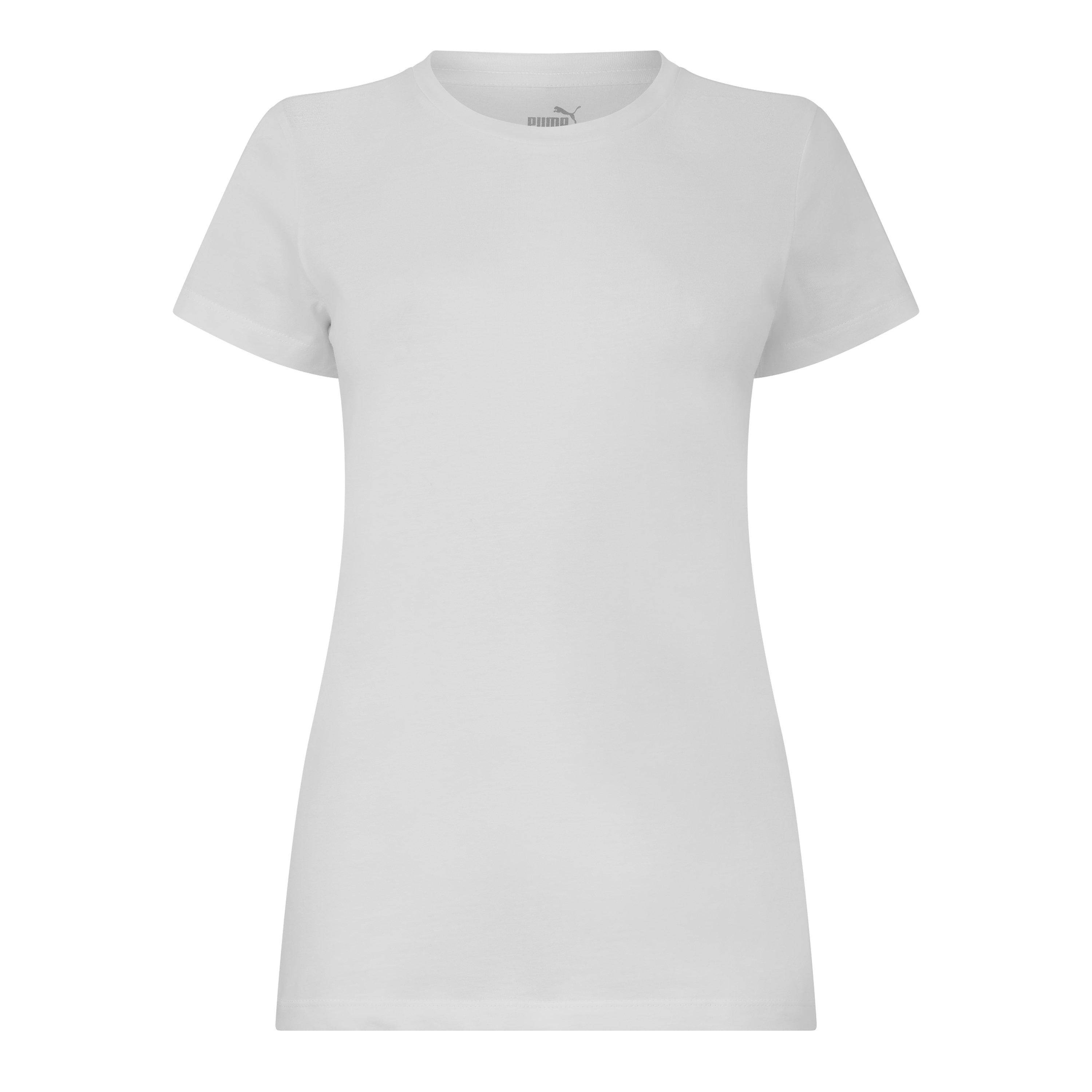 Puma Women's Deluxe T-Shirt - White Puma White - 8 (XS)