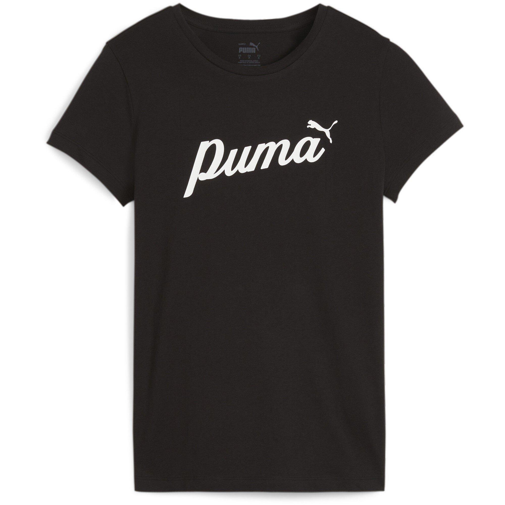 Puma Black - Puma - Women's Essential Script Regular Fit T-Shirt - 1
