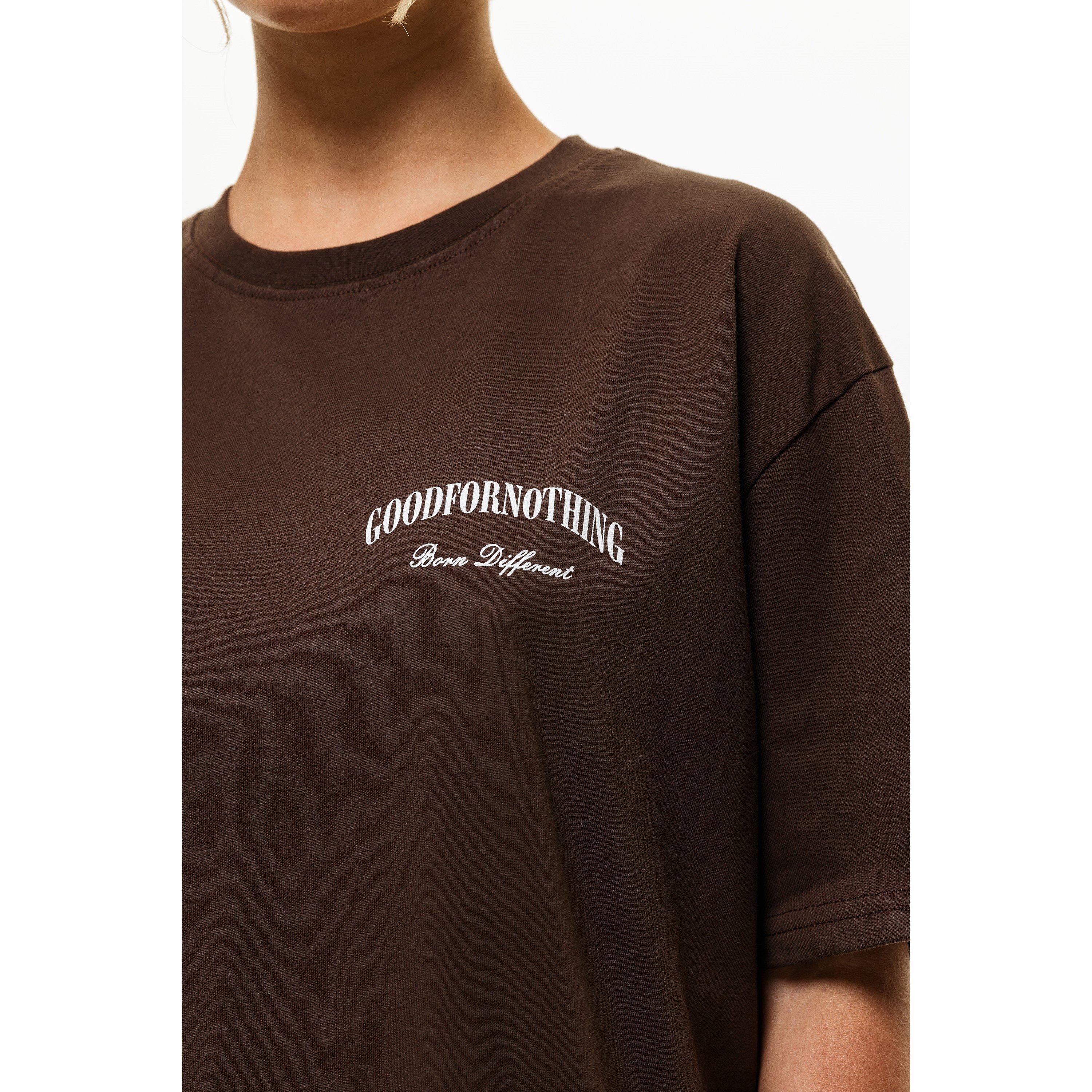 Brown - Good For Nothing - Oversized T-shirt - 3