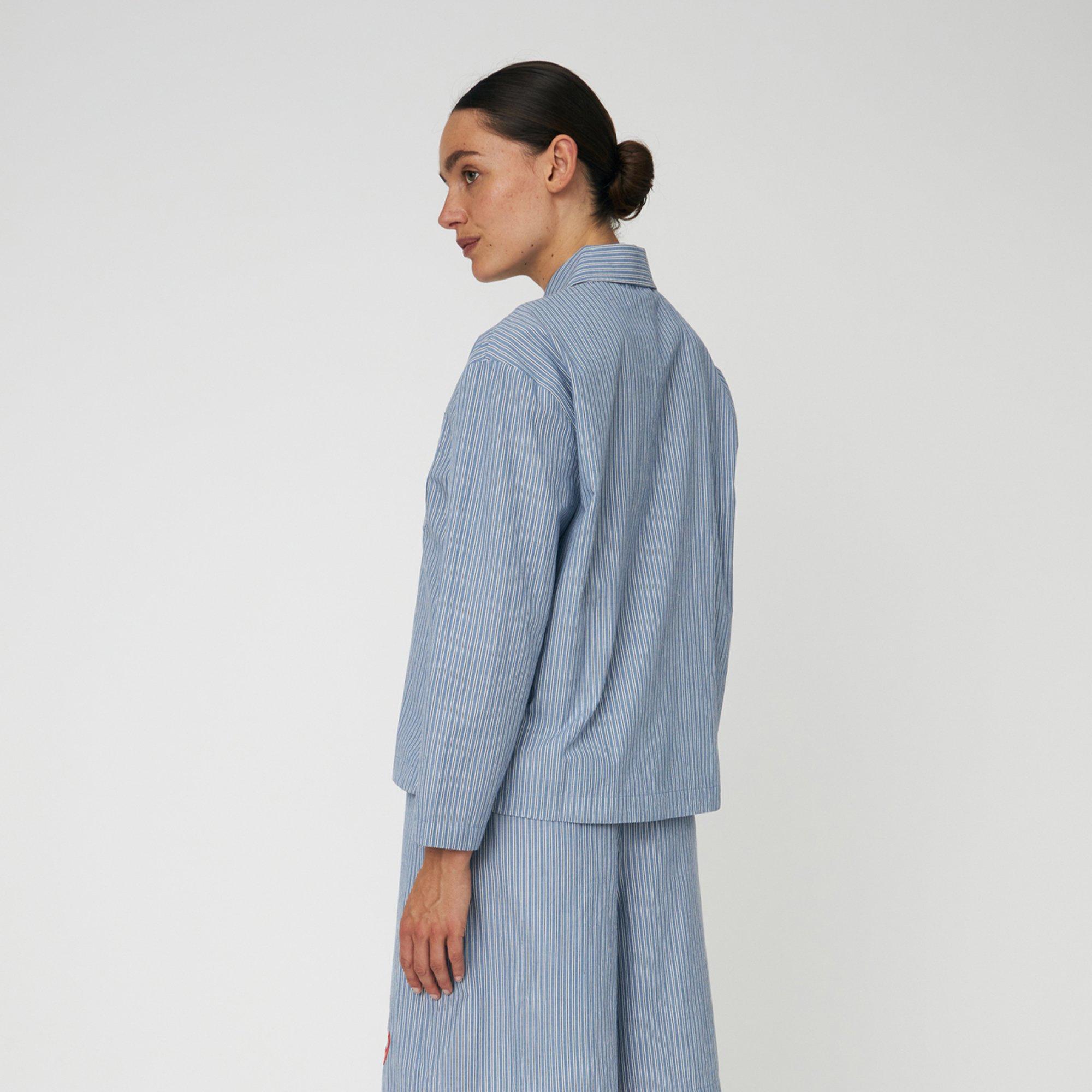 313 Blue Strip - Stella Nova - Stella  Striped Shrt Ld63 - 2