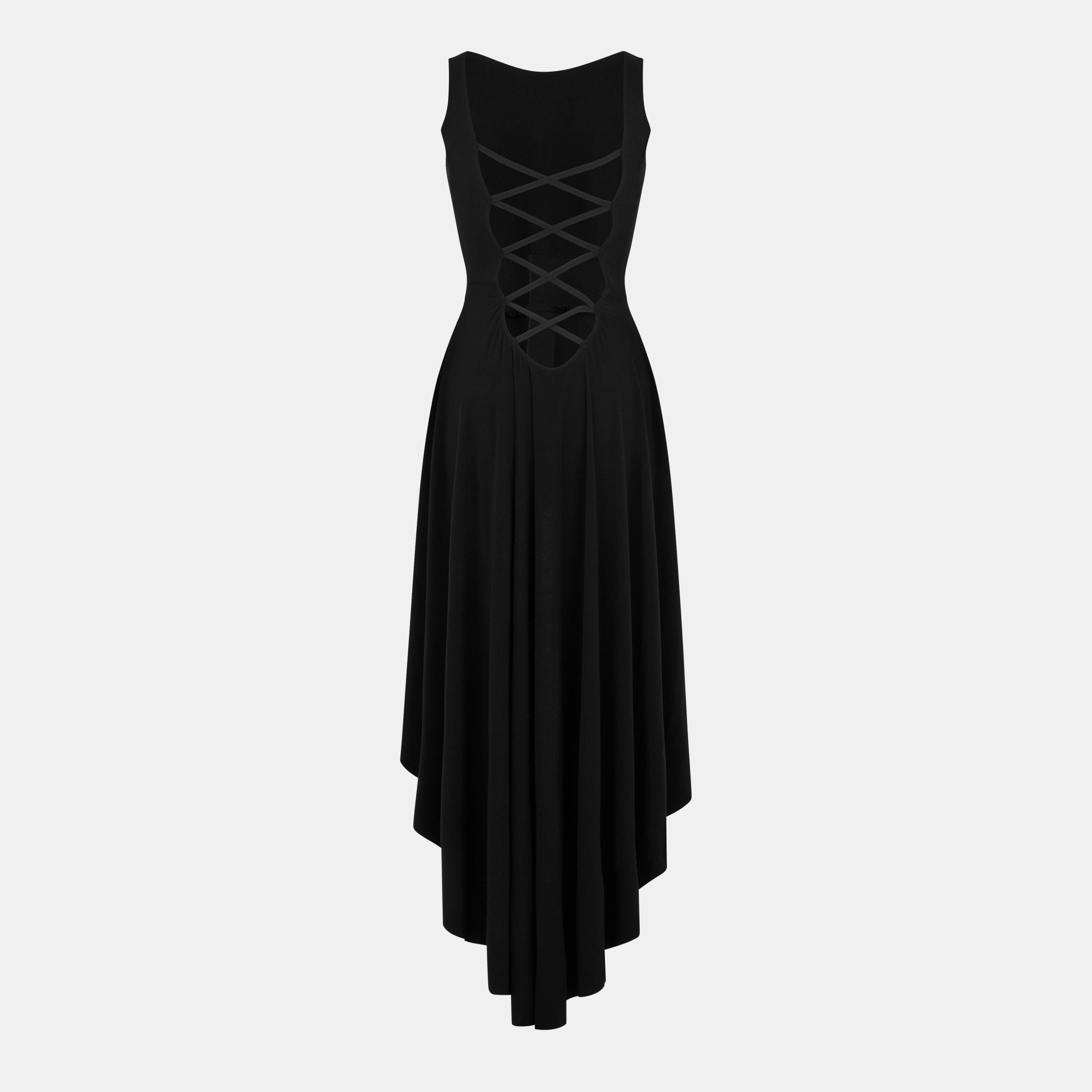 Black - Norma Kamali - Women's A Line Dress - 2