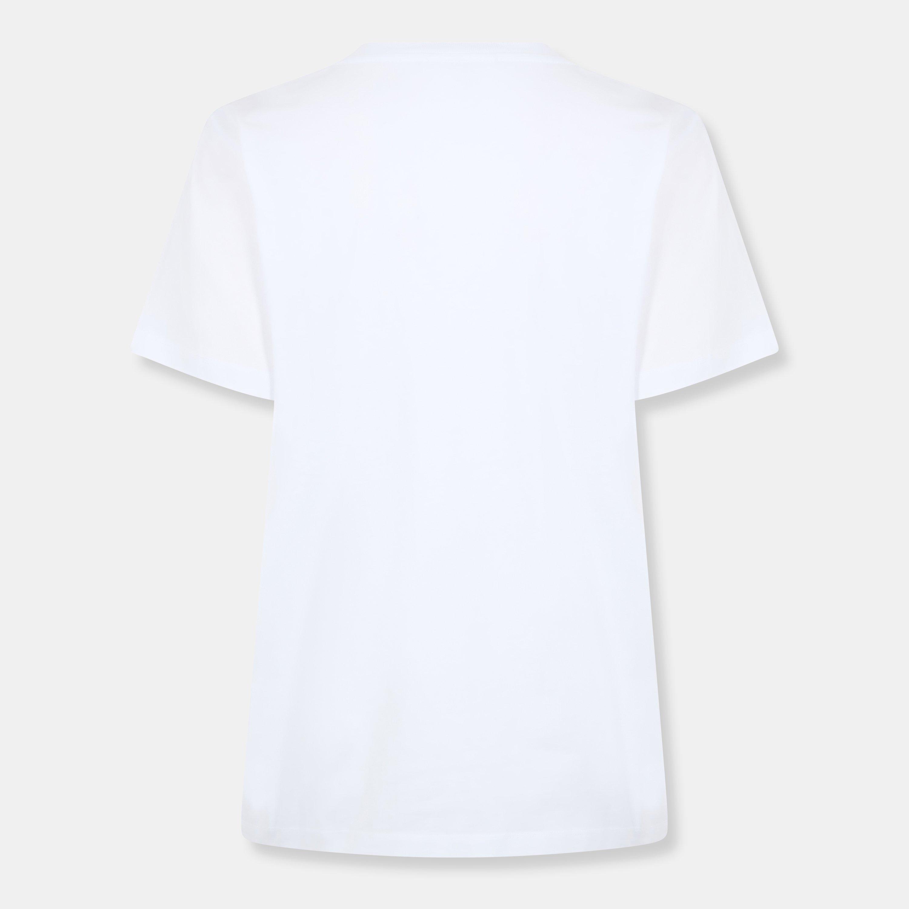 Bright White - Ganni - Women's Animal Regular Fit T-Shirt - 2