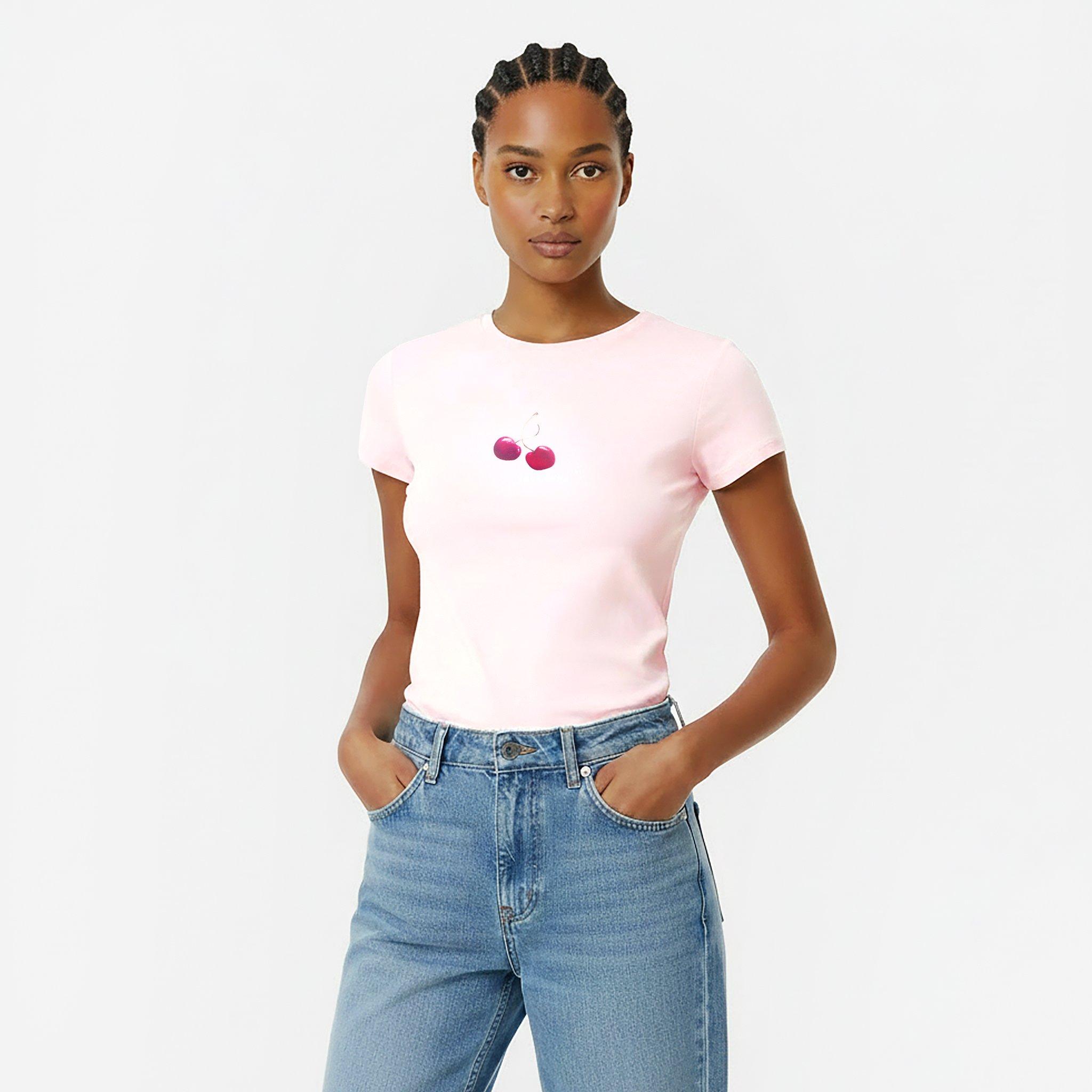 Cherrys - Jack Wills - Women's JW Fruit Baby Slim Fit T-Shirt - 3