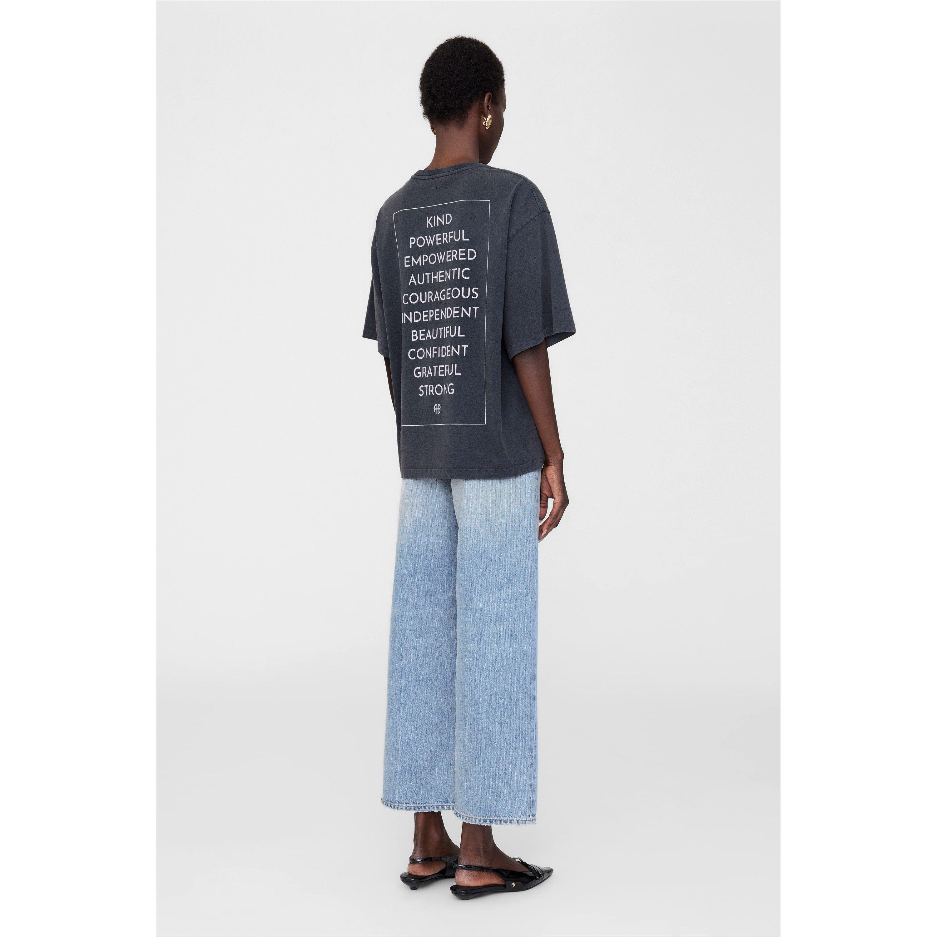 Black - Anine Bing - Women's Rudy Regular Fit T-Shirt - 4