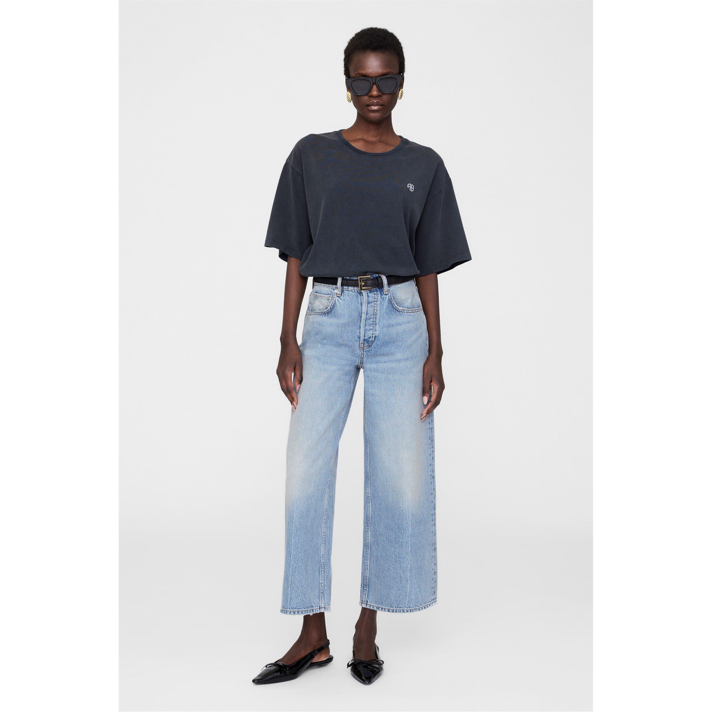 Black - Anine Bing - Women's Rudy Regular Fit T-Shirt - 5