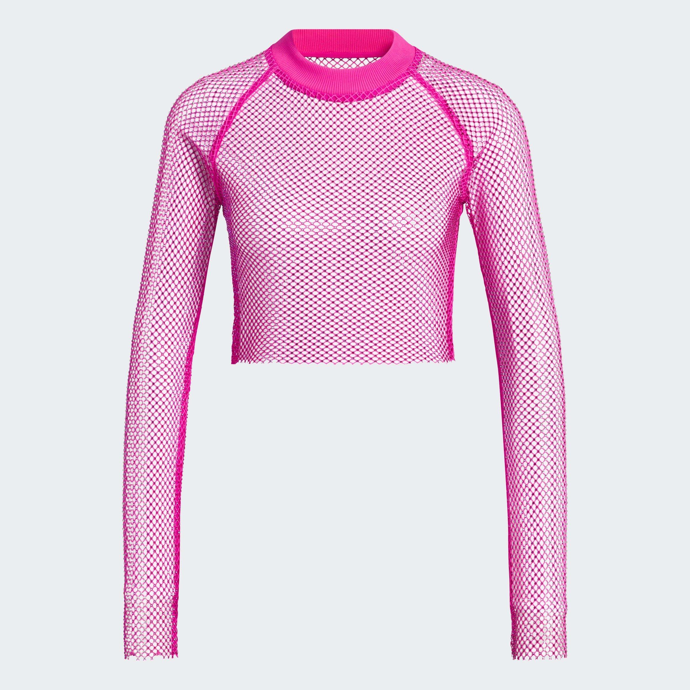 Roza - adidas - Crystal Mesh Cover-Up Long-sleeve Top Womens - 1