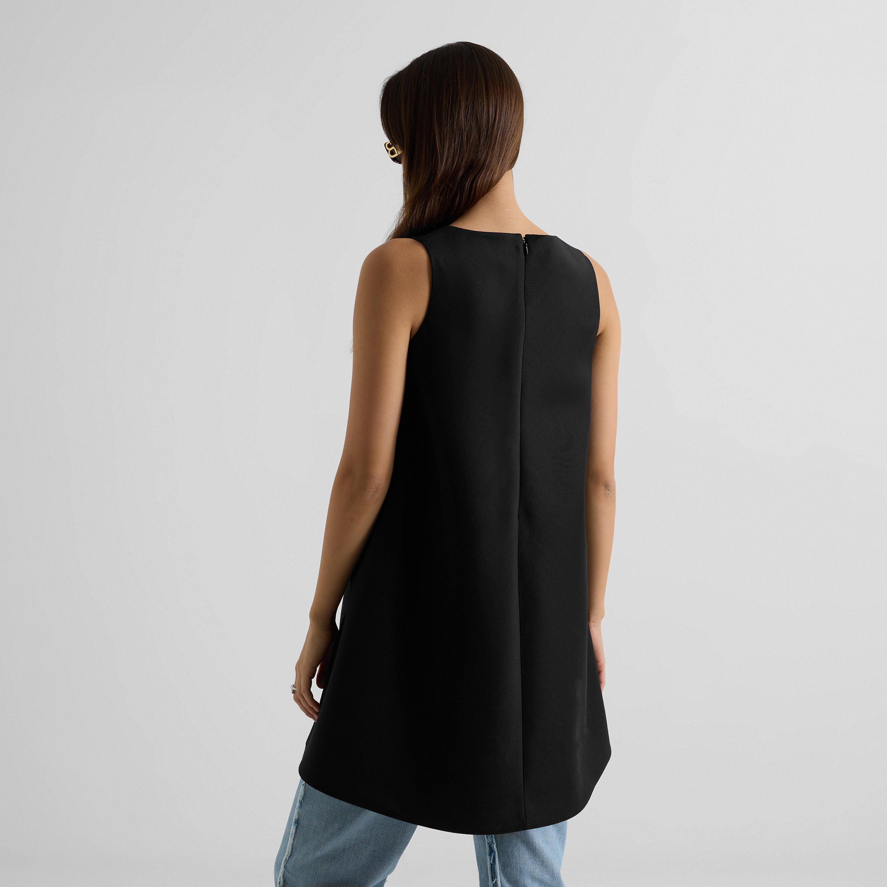 Black - Balenciaga - Bal Belted Dress Ld64 - 4