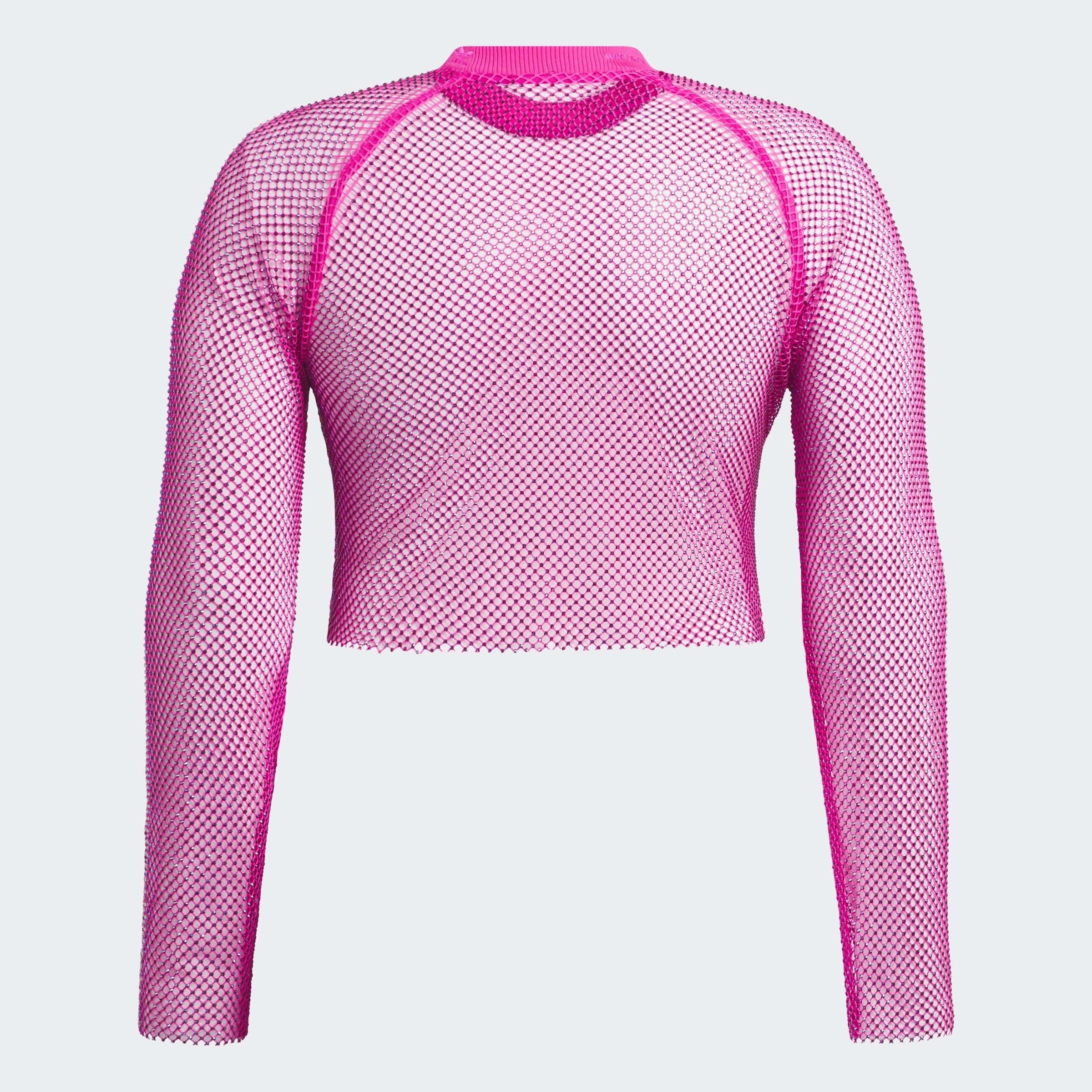 Roze - adidas Originals - Long-Sleeve Crop Top - 2