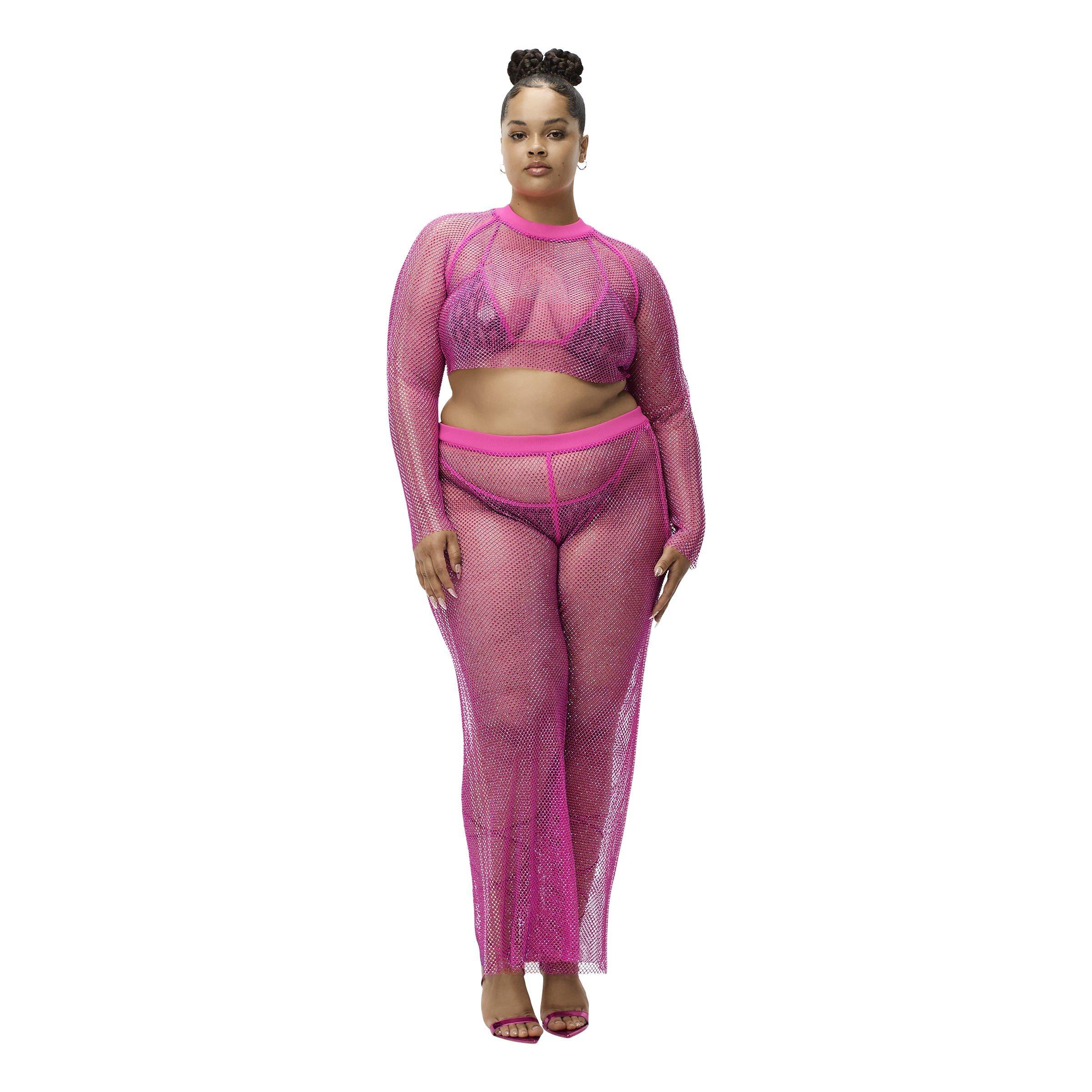 Roze - adidas Originals - Long-Sleeve Crop Top - 3