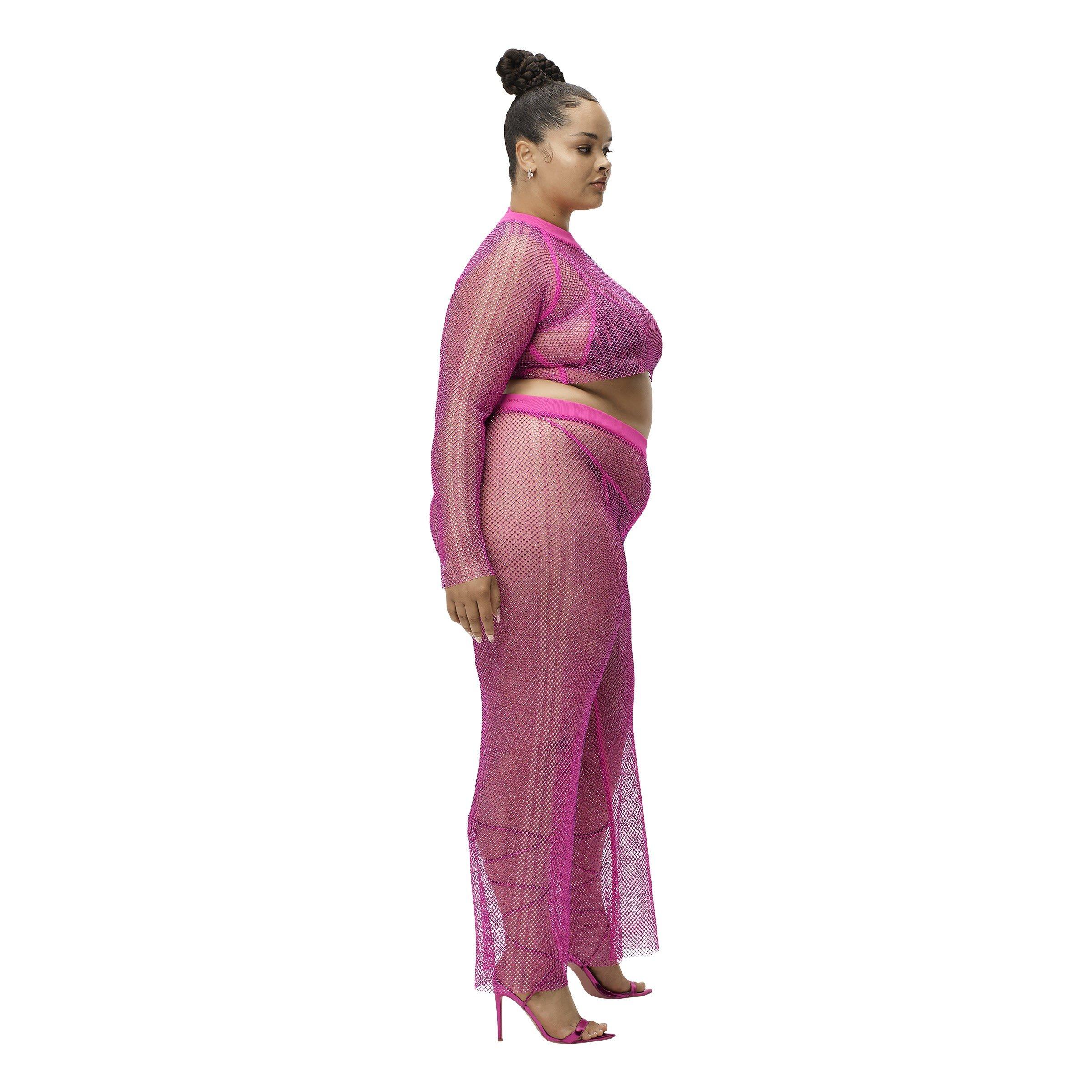 Roze - adidas Originals - Long-Sleeve Crop Top - 5