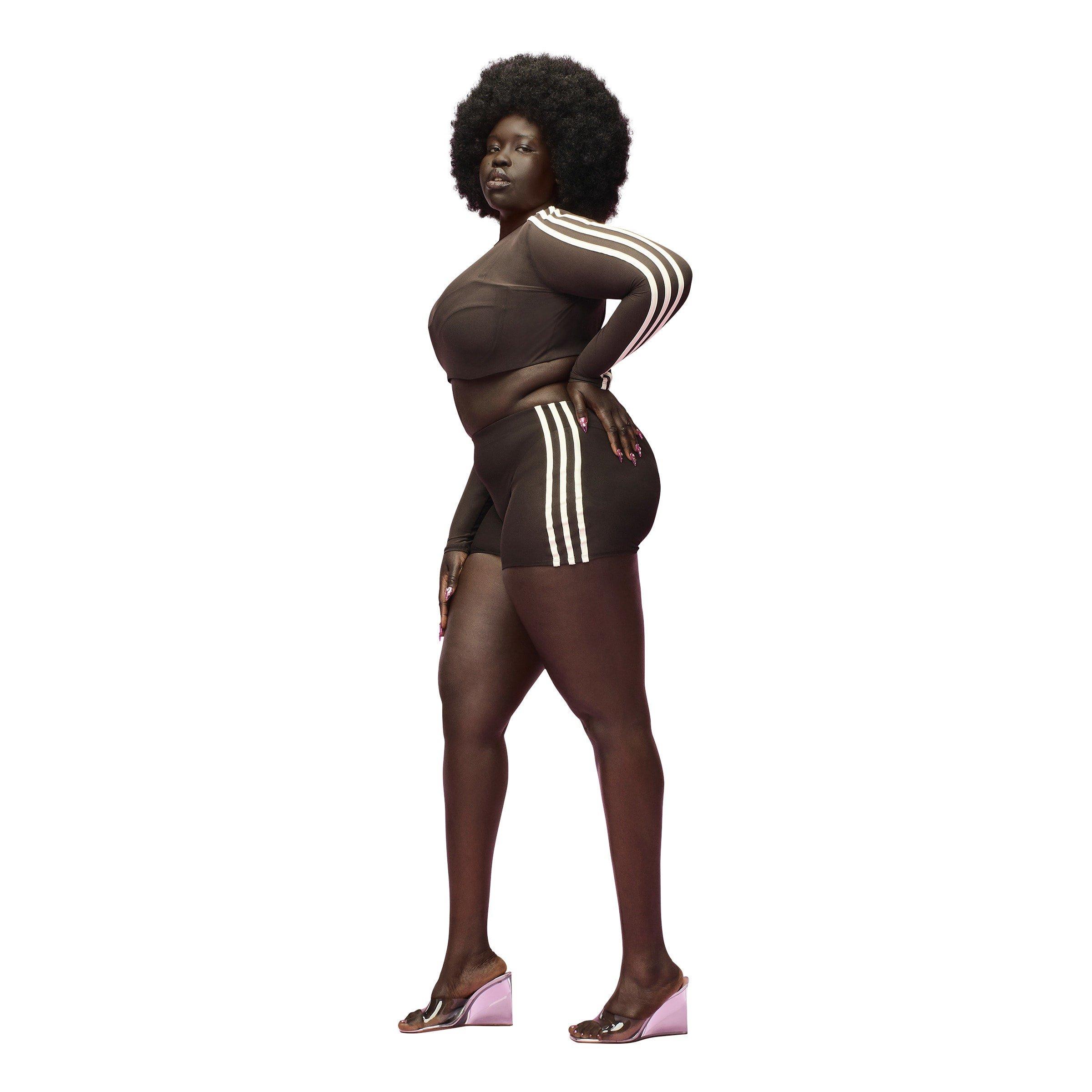 Brown - adidas Originals - Women's Long-Sleeve Crop Top - 8